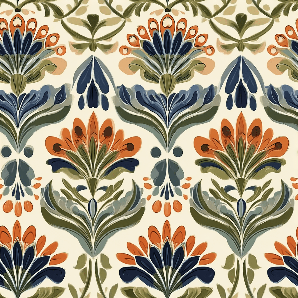Amber Garden Wallpaper - Benton Lane Home - Painted Paper