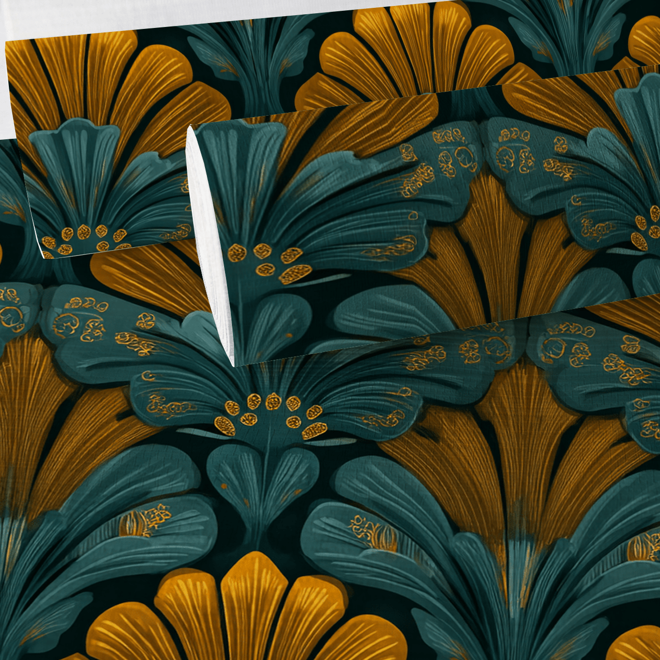 Amberhall Bloom Faux Grasscloth Wallpaper - Painted Paper