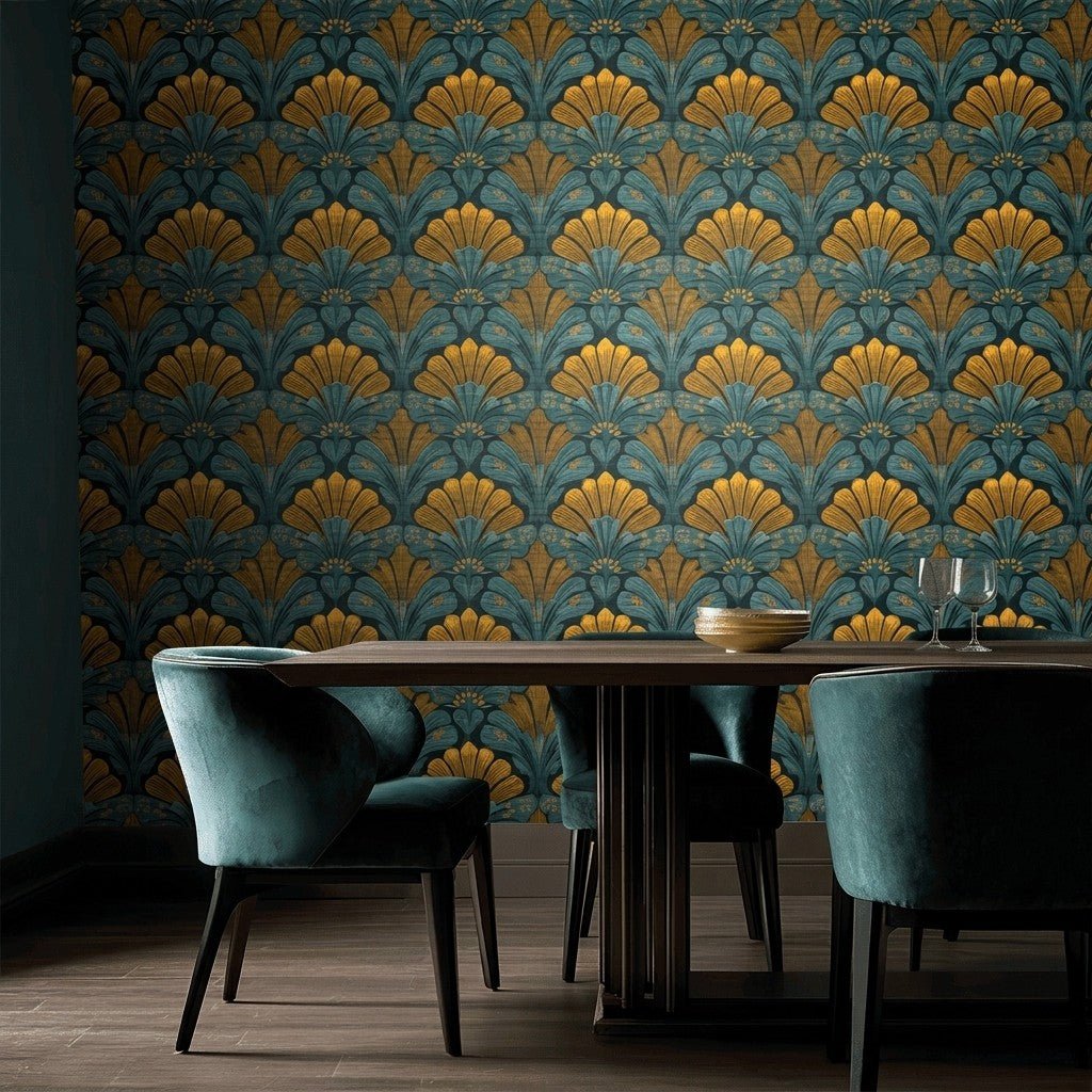 Amberhall Bloom Faux Grasscloth Wallpaper - Painted Paper