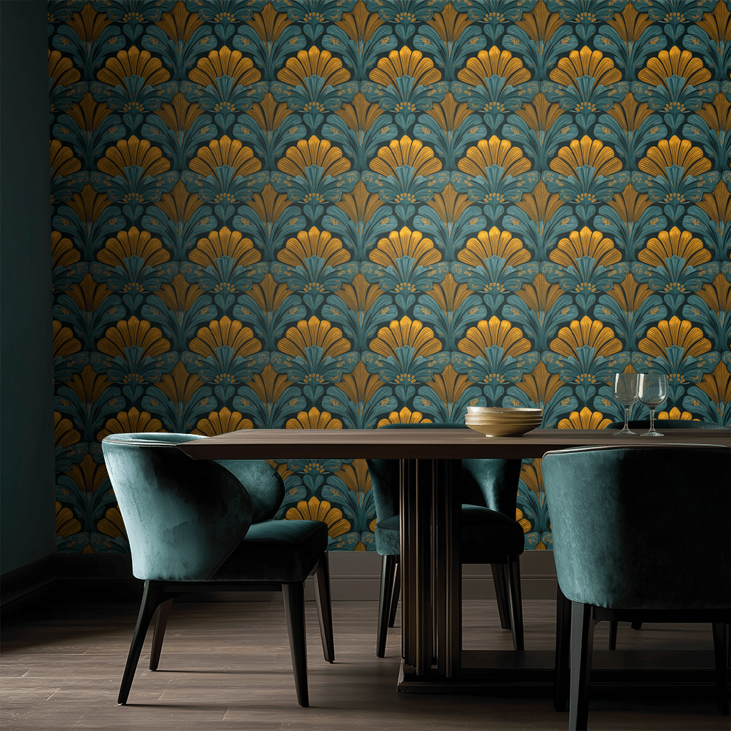 Amberhall Bloom Wallpaper - Benton Lane Home - Painted Paper