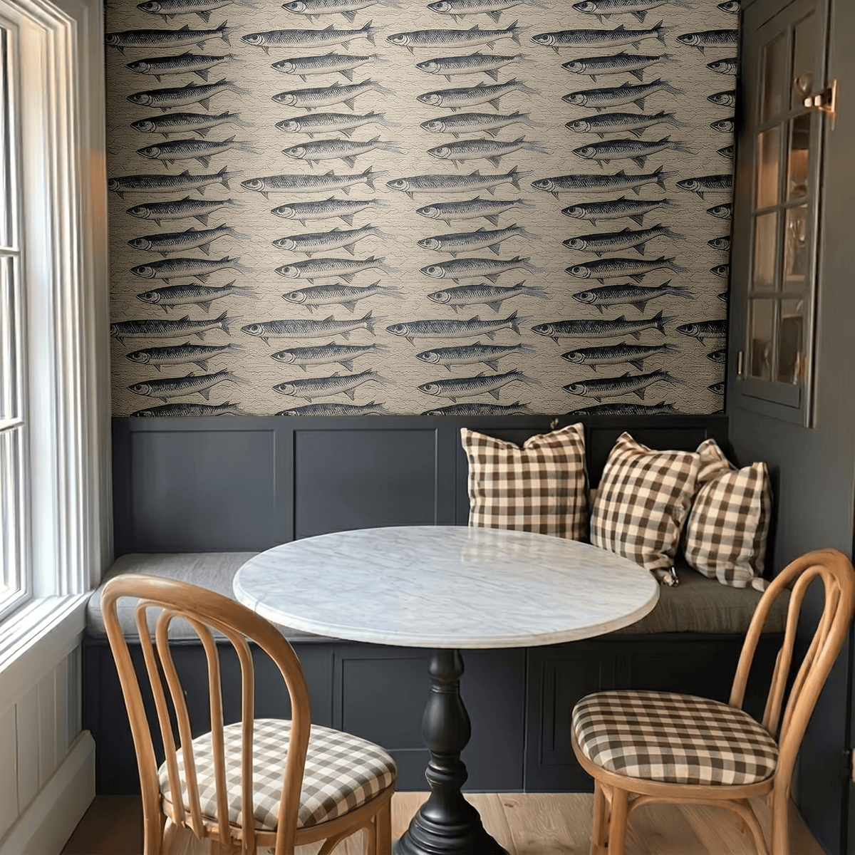 Ambrose Faux Grasscloth Wallpaper - Painted Paper
