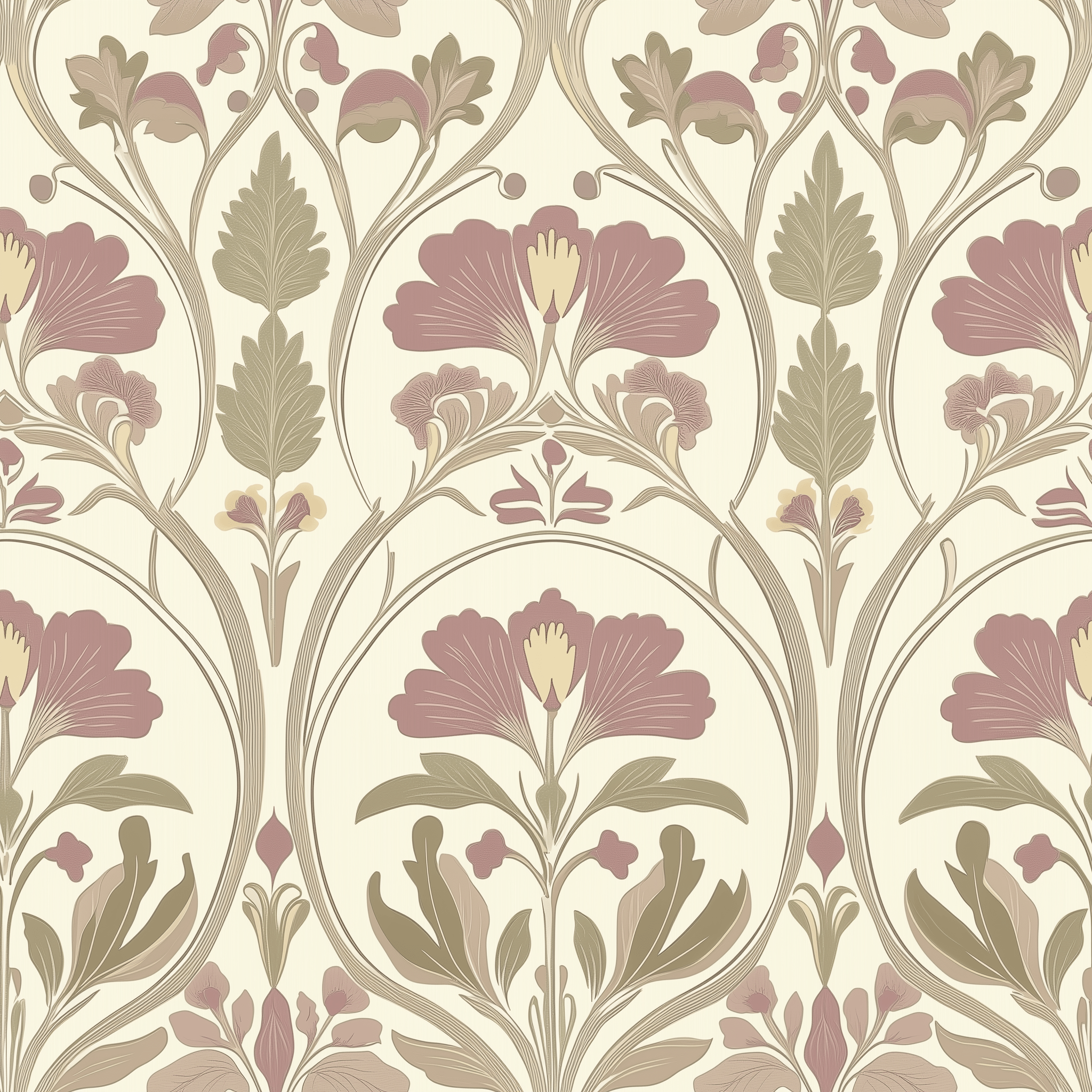 Amethyste Garden Wallpaper - Painted Paper