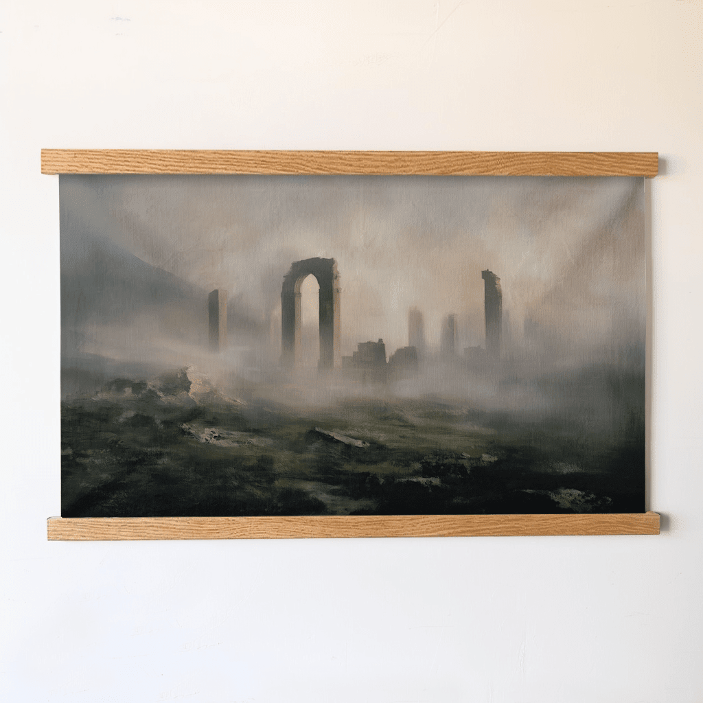 Ancient Ruins - Tapestry - Benton Lane Home - Painted Paper