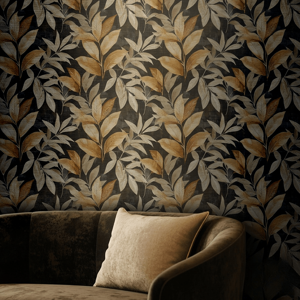 Angie Floral Faux Grasscloth Wallpaper - Benton Lane Home - Painted Paper
