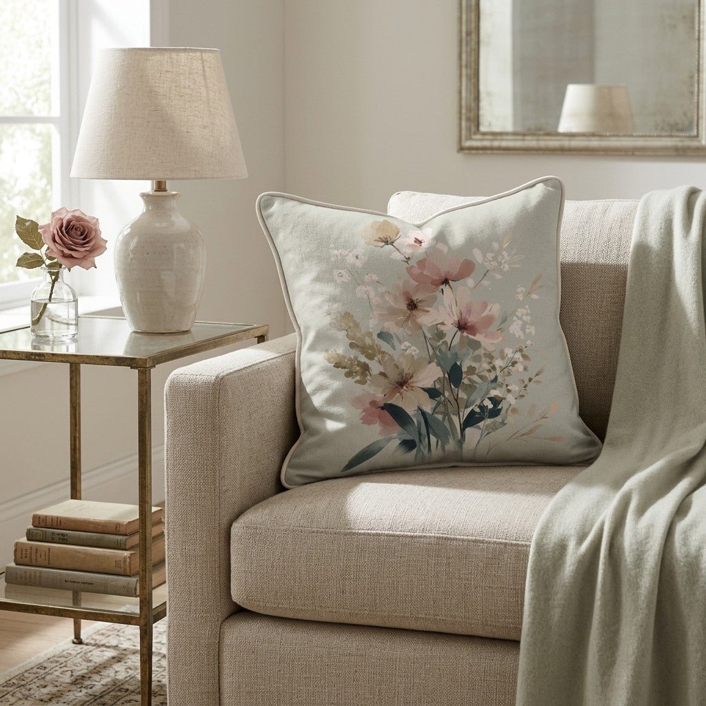 Anniversary Bouquet Throw Pillow - Benton Lane Home - Hillcroft Home