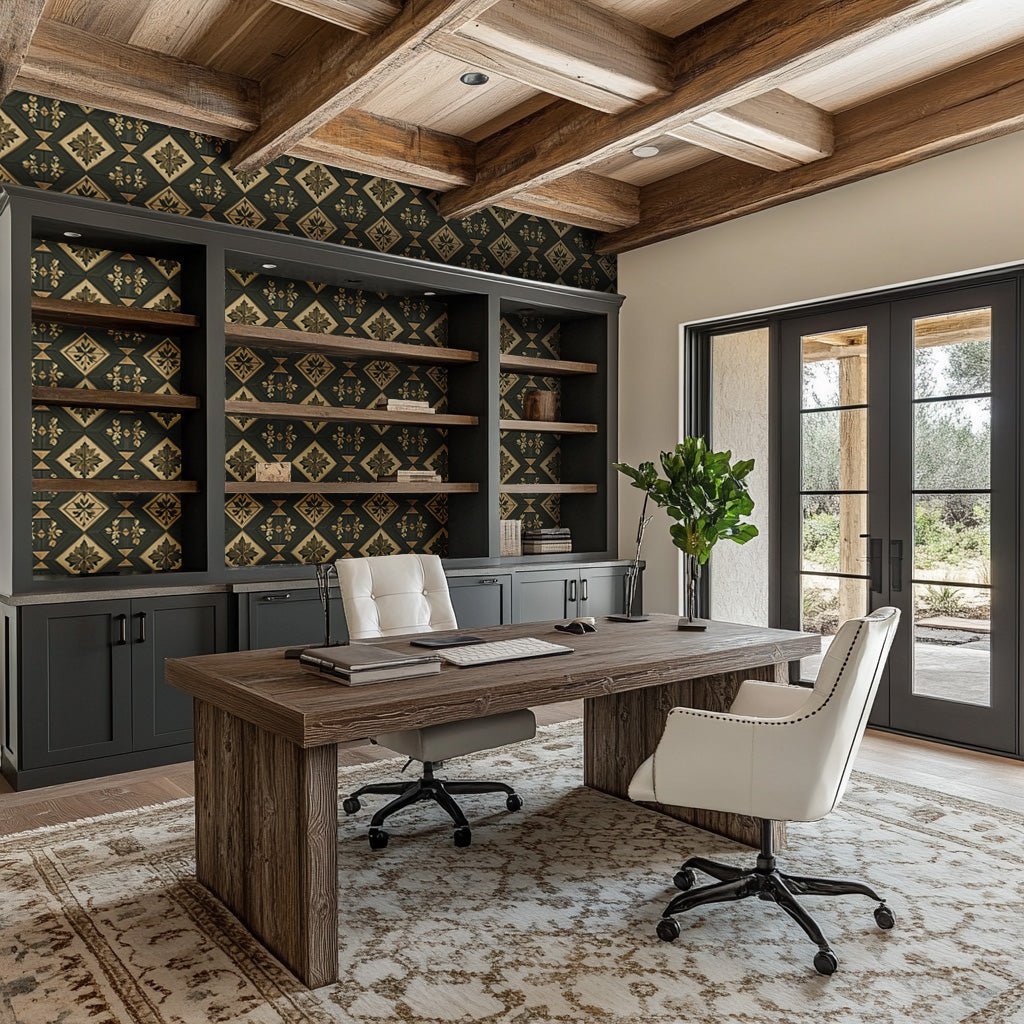 Antique Regal Wallpaper - Benton Lane Home - Painted Paper