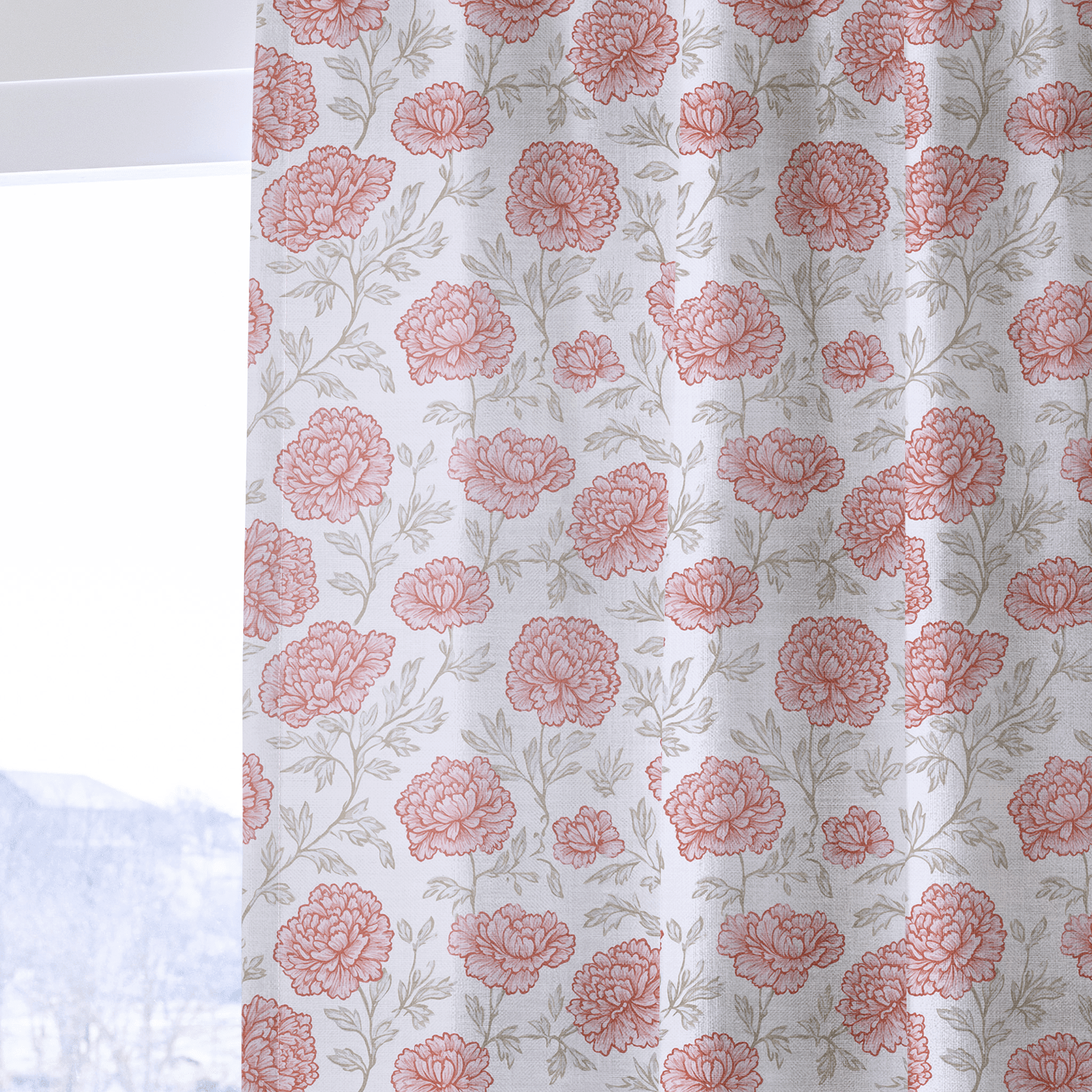 Antique Rose - Drapery - Benton Lane Home - Lemon Park