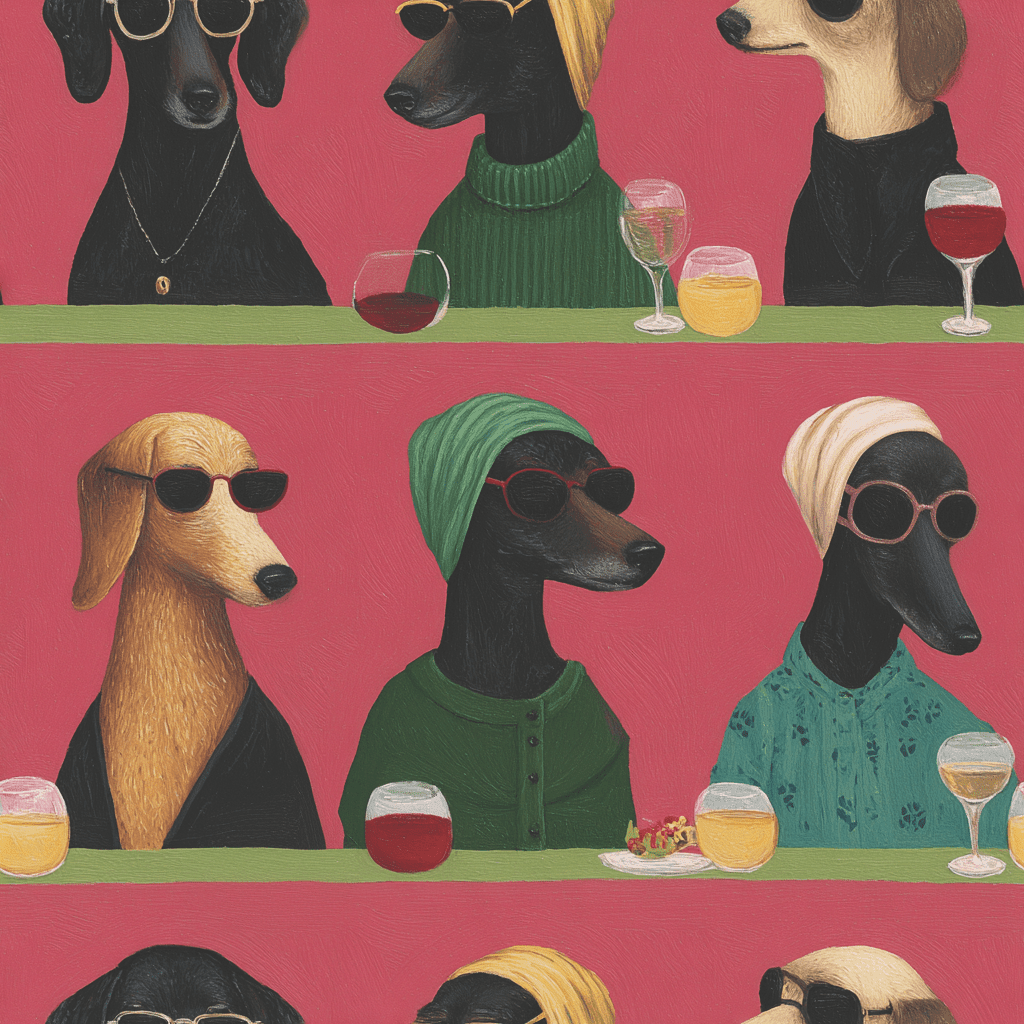 Aperitivo Club Wallpaper - Benton Lane Home - Painted Paper