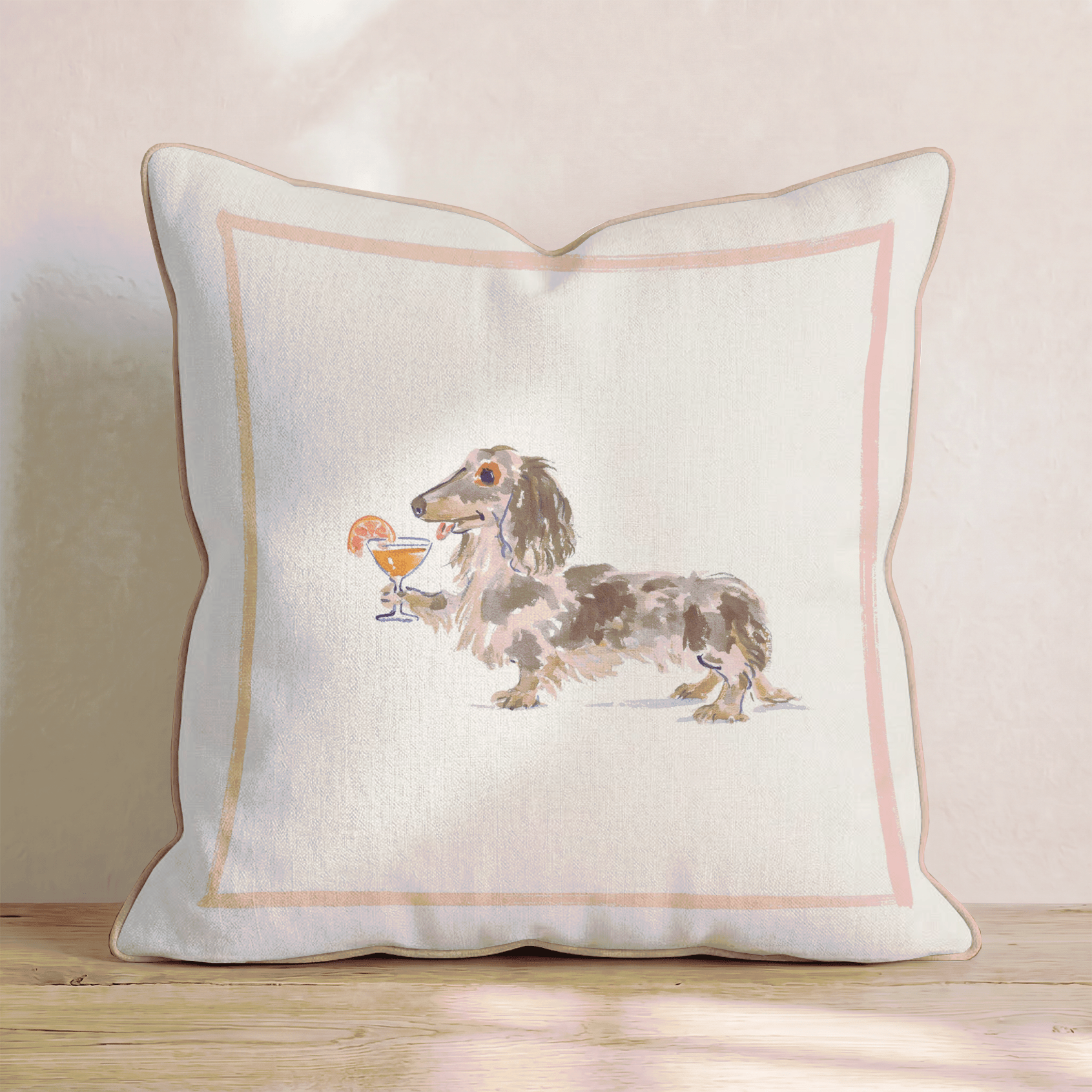 Aperol Dachshund Throw Pillow - Benton Lane Home - Hillcroft Home