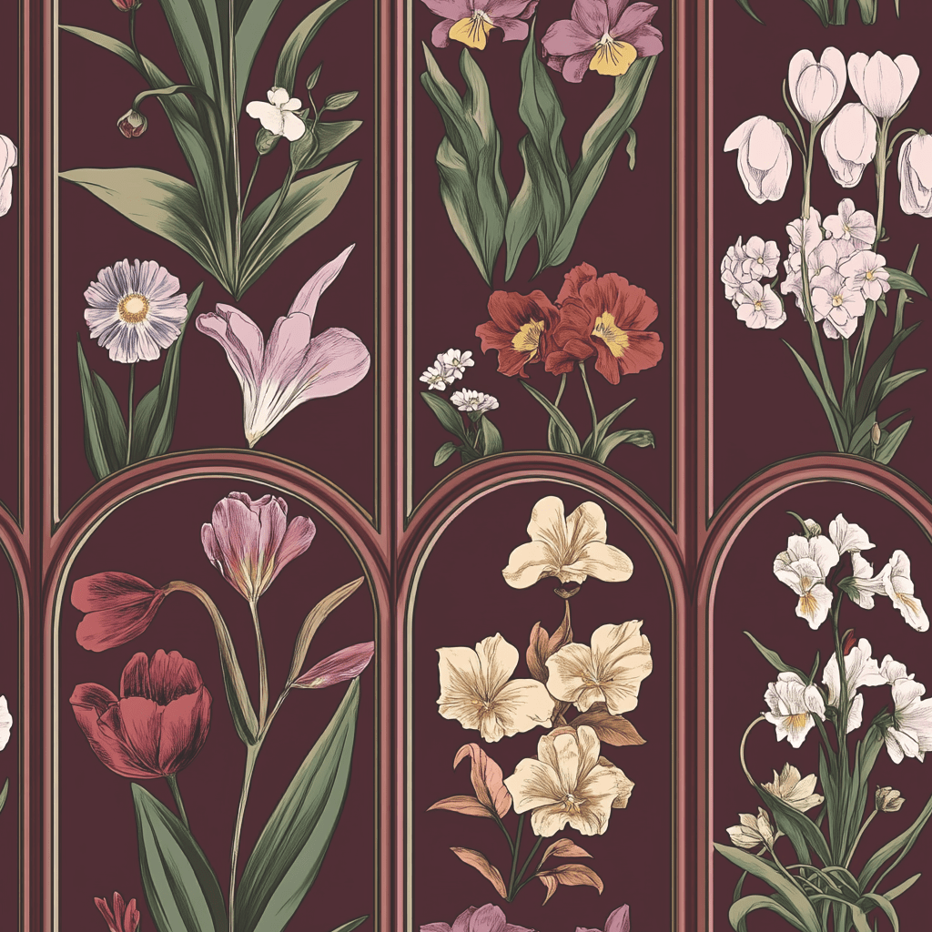 Apothecary Blooms Wallpaper - Benton Lane Home - Benton Lane