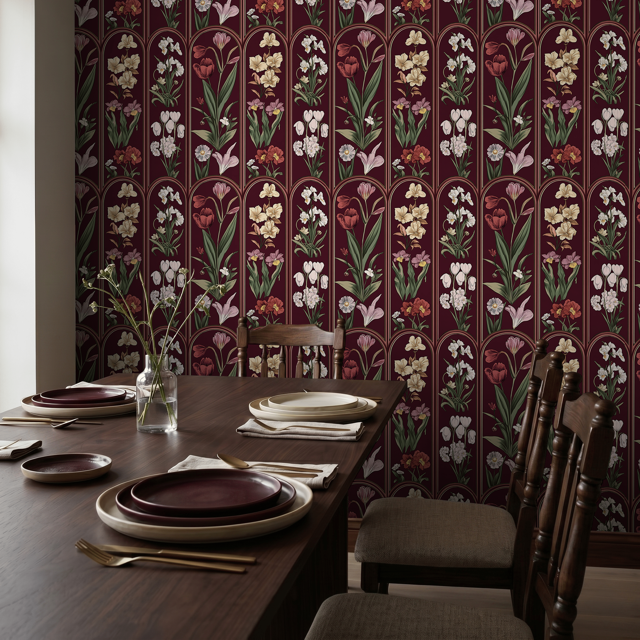 Apothecary Blooms Wallpaper - Benton Lane Home - Benton Lane