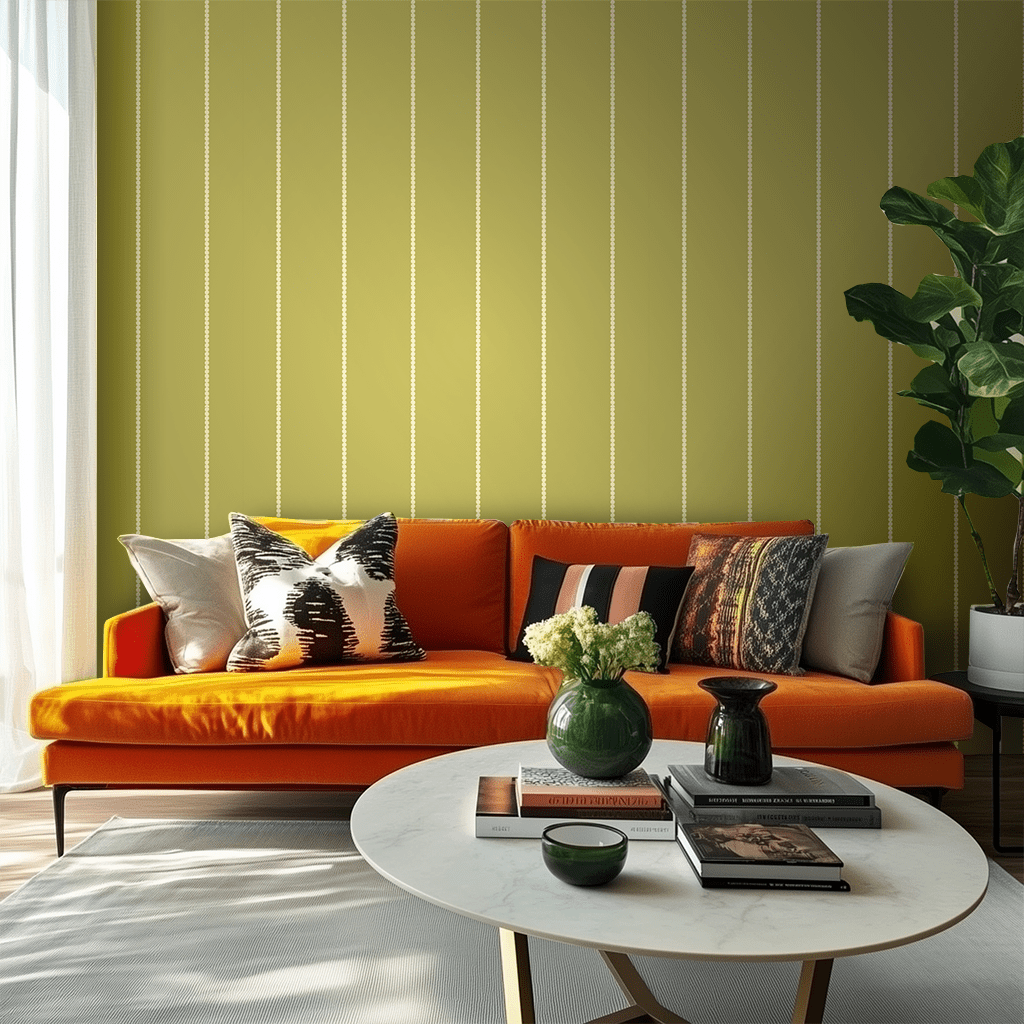 Araminta Green Wallpaper - Benton Lane Home - Painted Paper