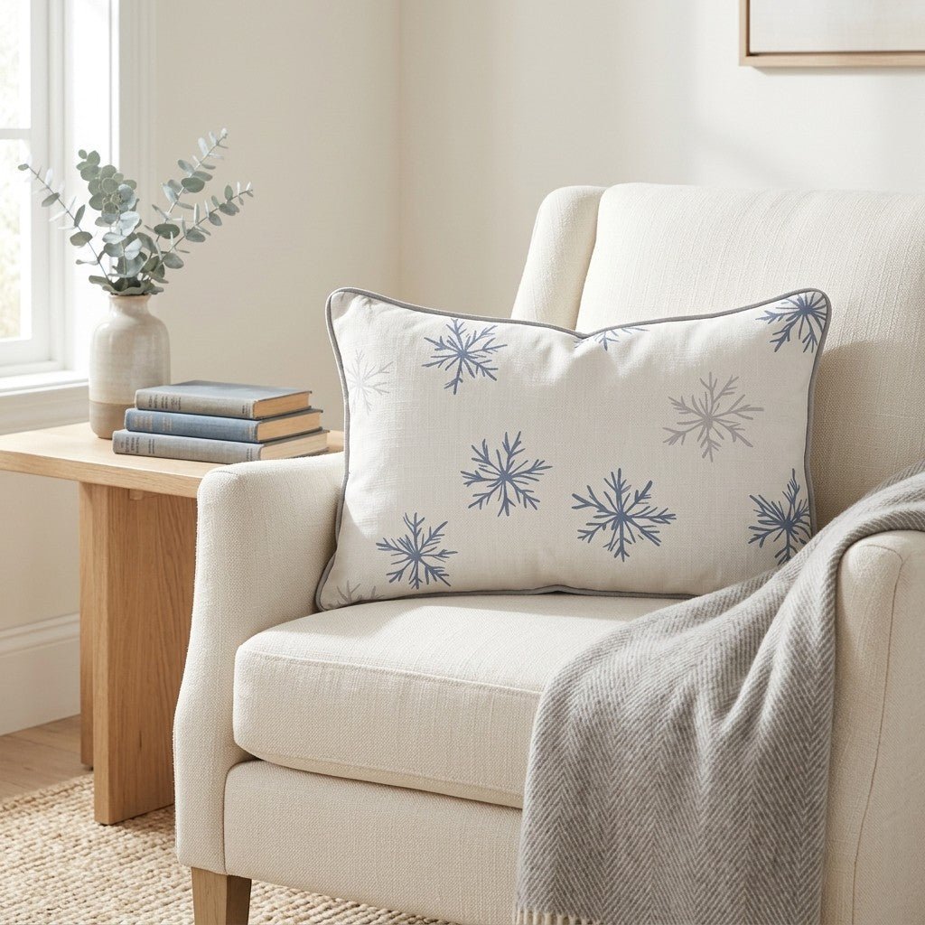 Arctic Bloom Throw Pillow - Benton Lane Home - Lemon Park