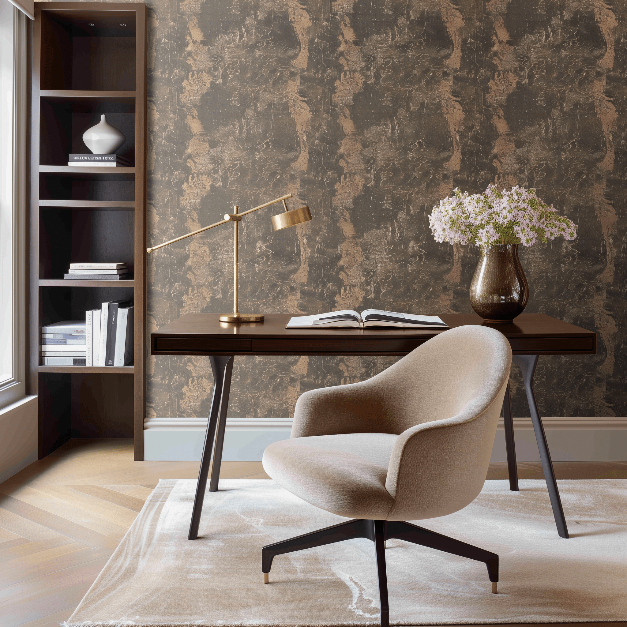 Arden Abstract Wallpaper - Benton Lane Home - Painted Paper