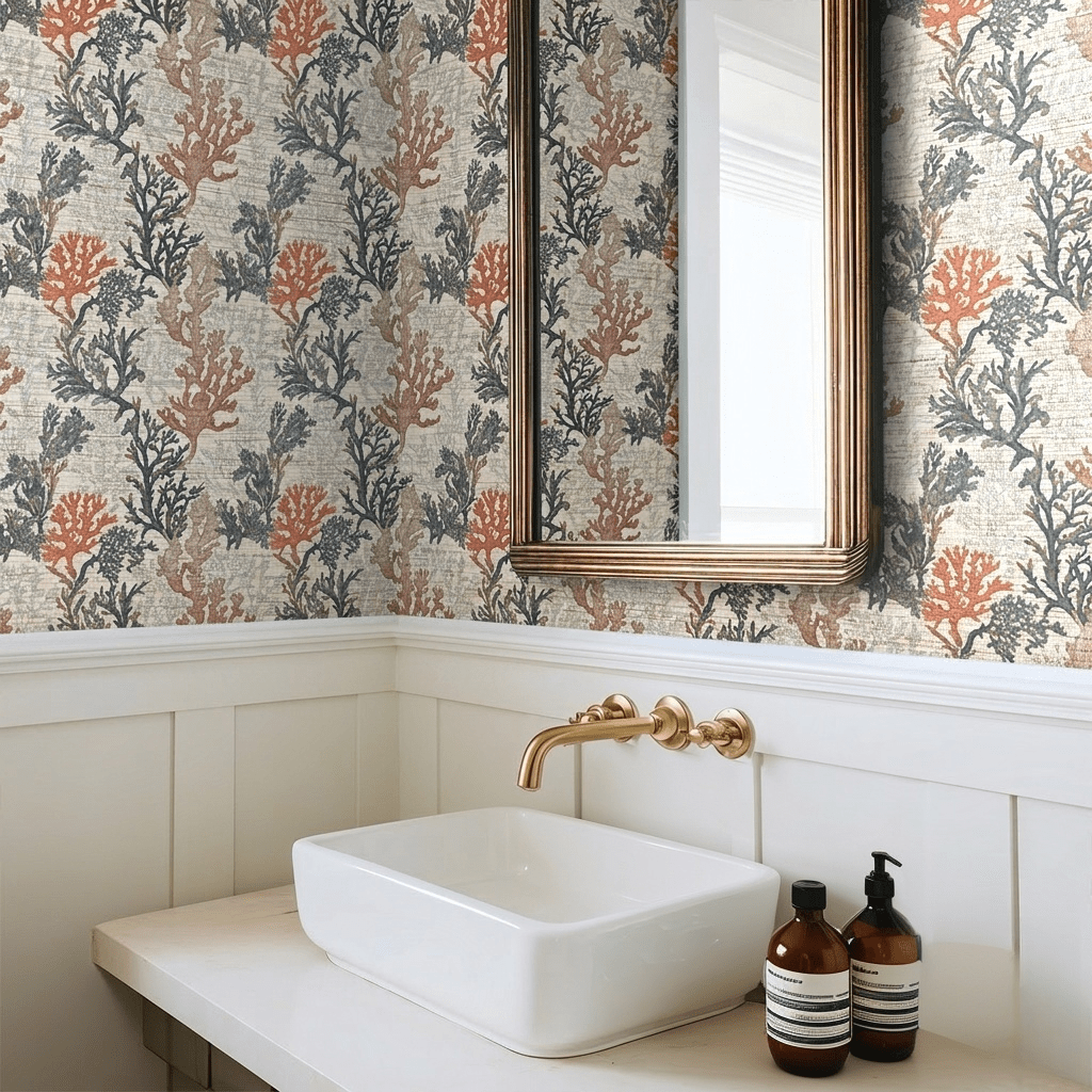 Ariel Faux Grasscloth Wallpaper - Benton Lane Home - Painted Paper