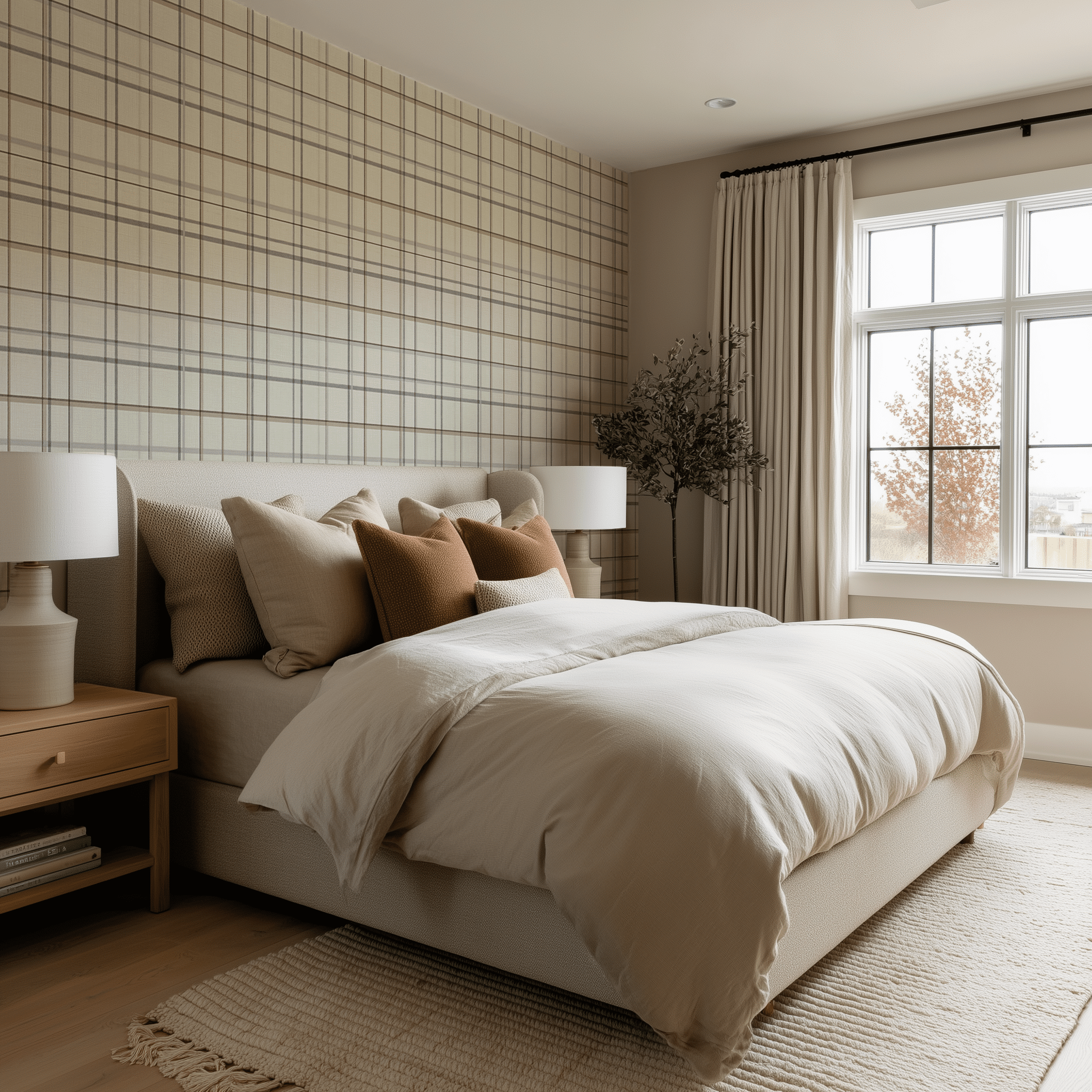 Ashford Check Wallpaper - Benton Lane Home - Benton Lane