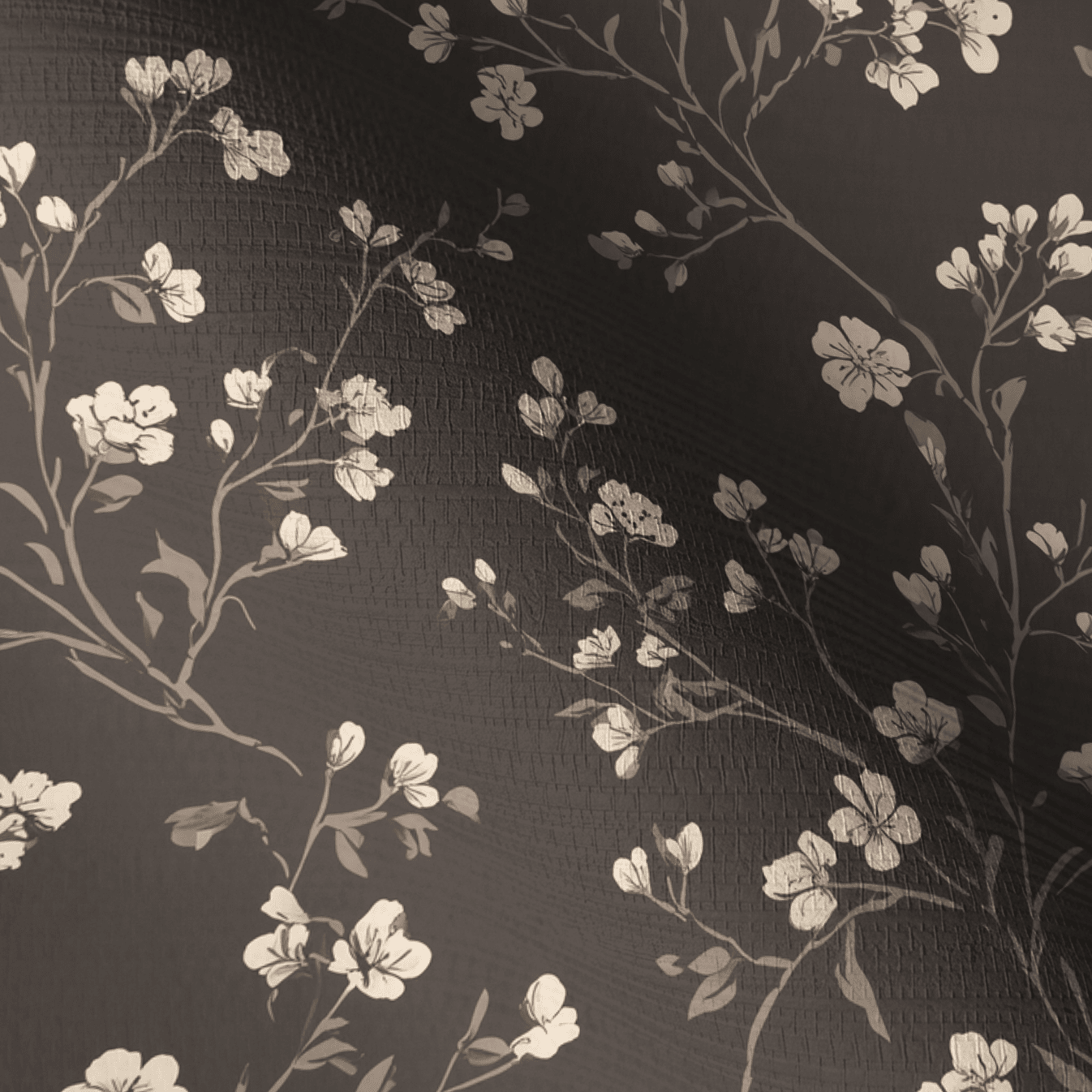 Ashford Floral Faux Grasscloth Wallpaper - Painted Paper