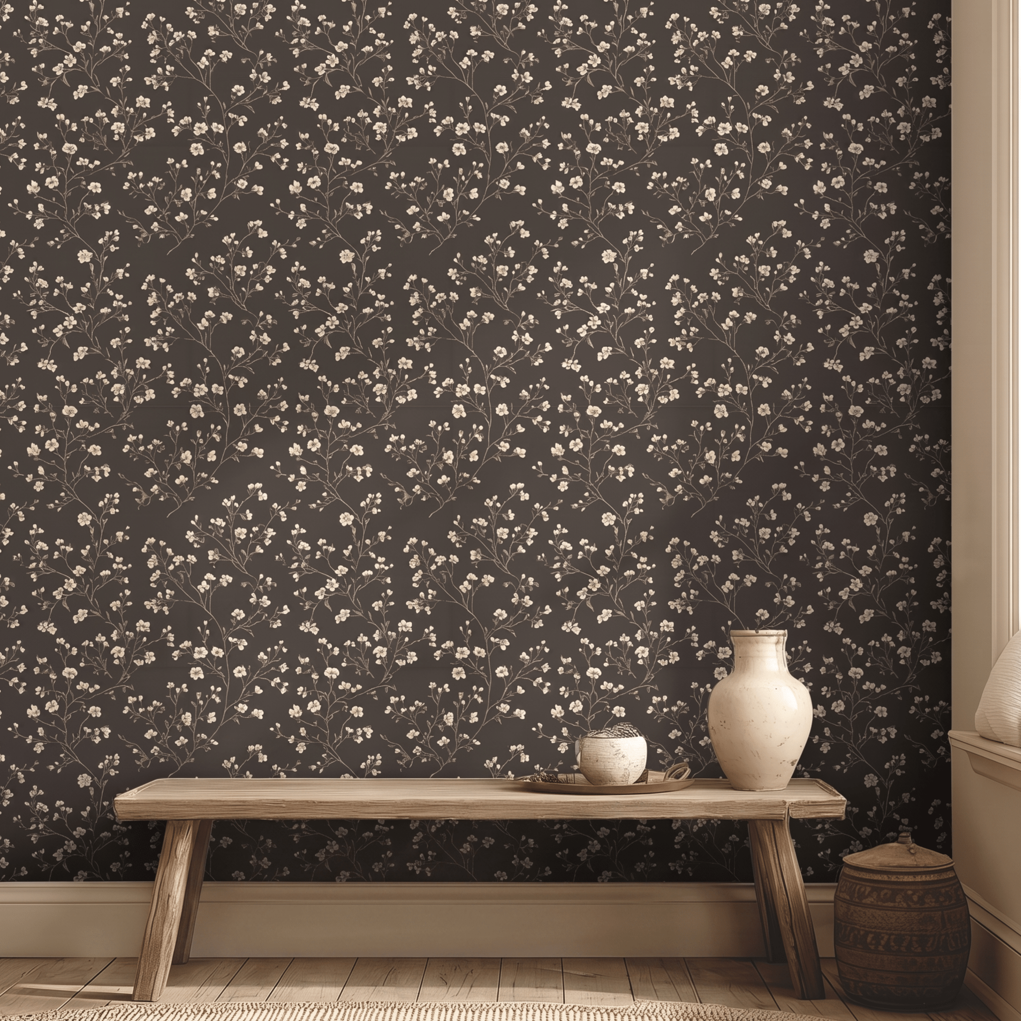 Ashford Floral Wallpaper - Painted Paper