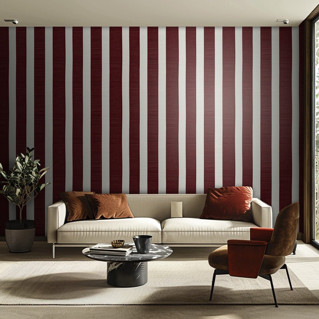 Ashford Stripes Wallpaper - Benton Lane Home - Painted Paper