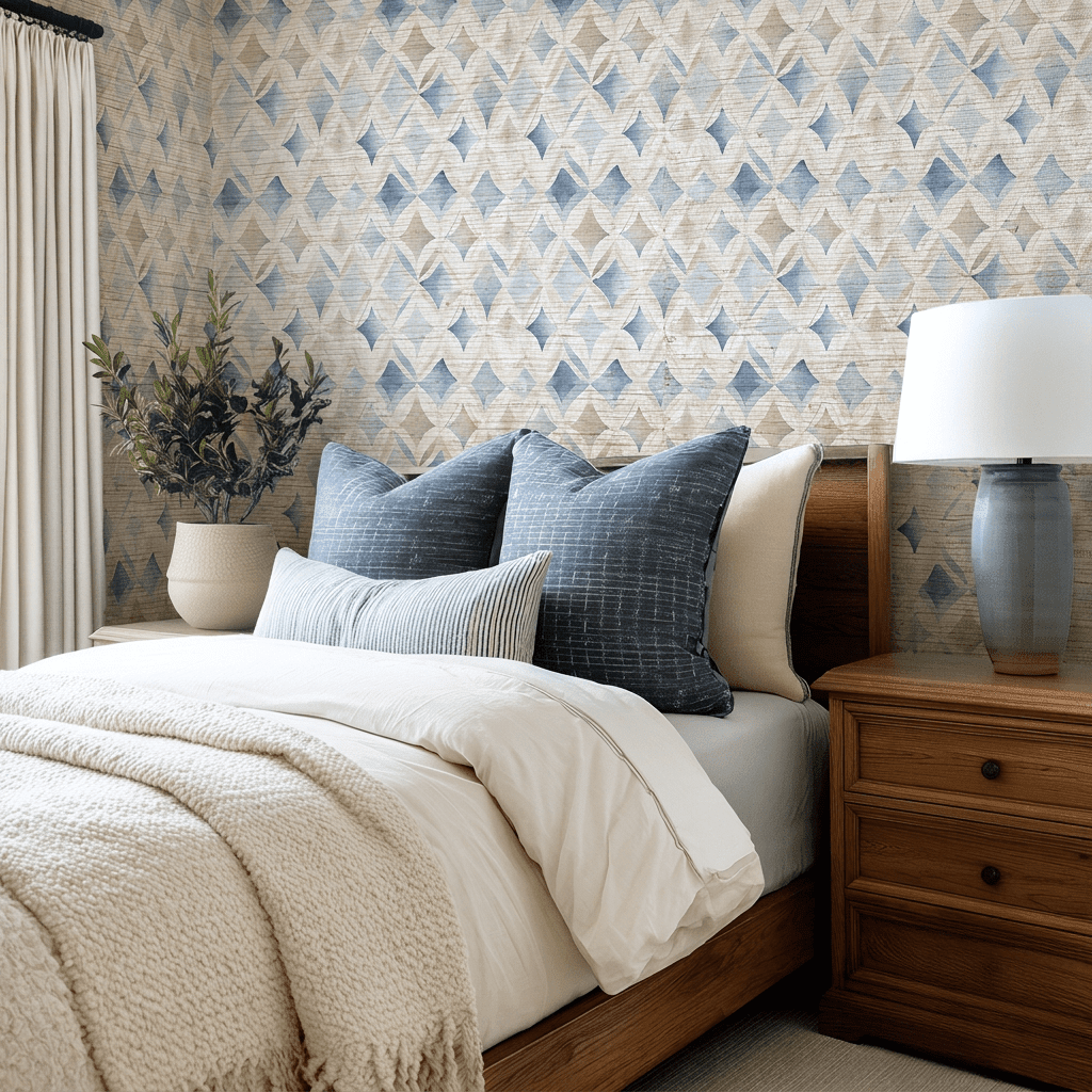 Ashmoore Faux Grasscloth Wallpaper - Benton Lane Home - Painted Paper