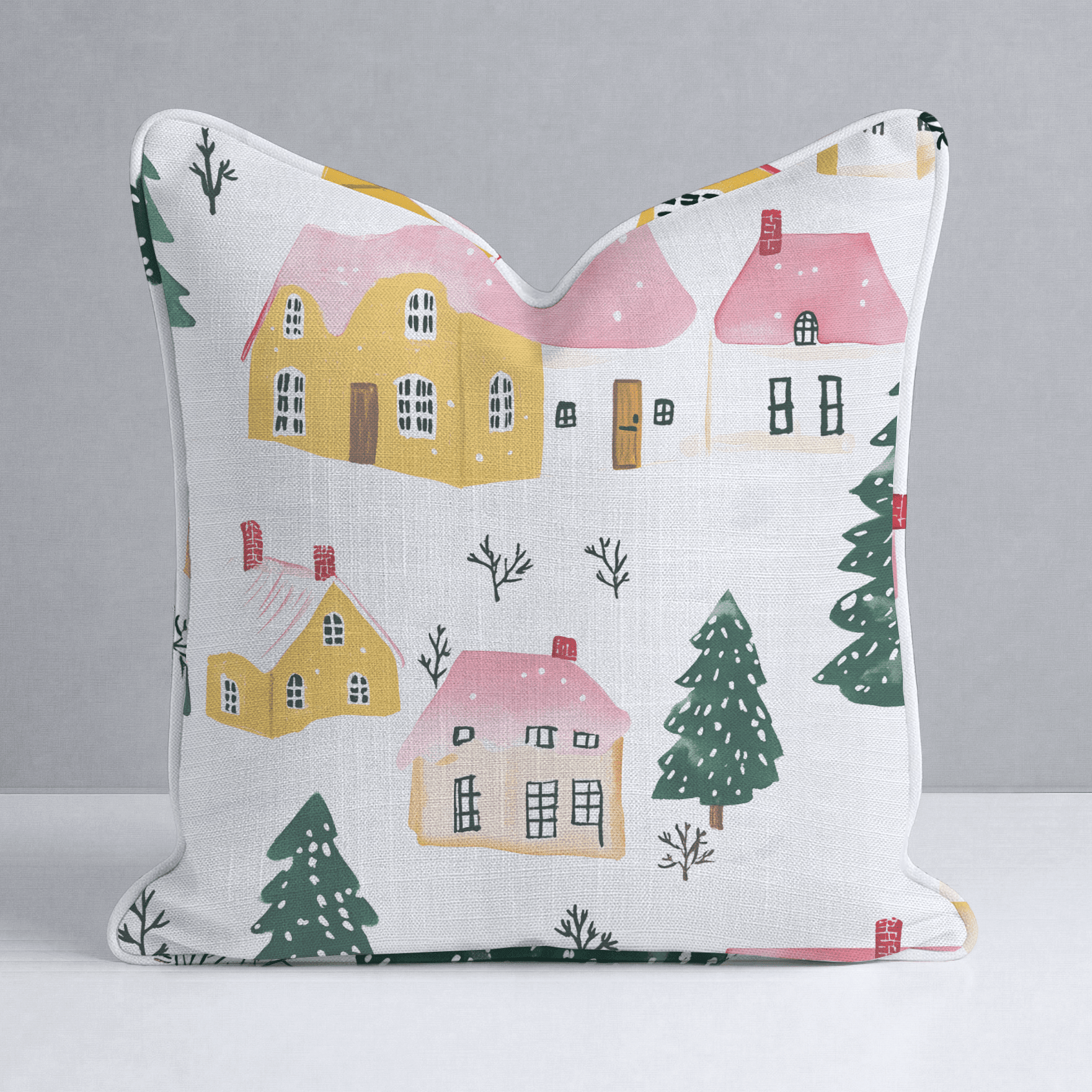 Aspen Village Throw Pillow - Benton Lane Home - Lemon Park