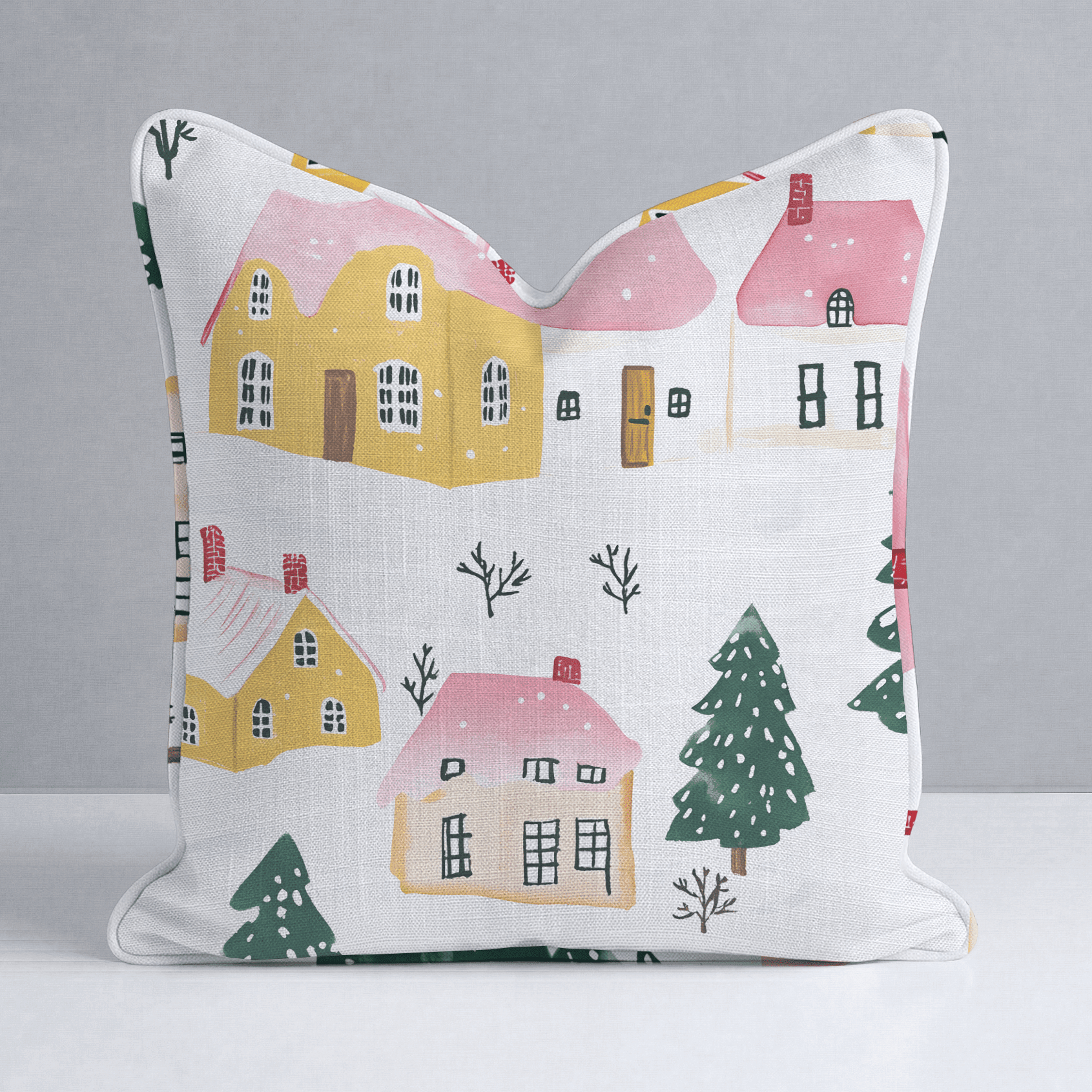 Aspen Village Throw Pillow - Benton Lane Home - Lemon Park