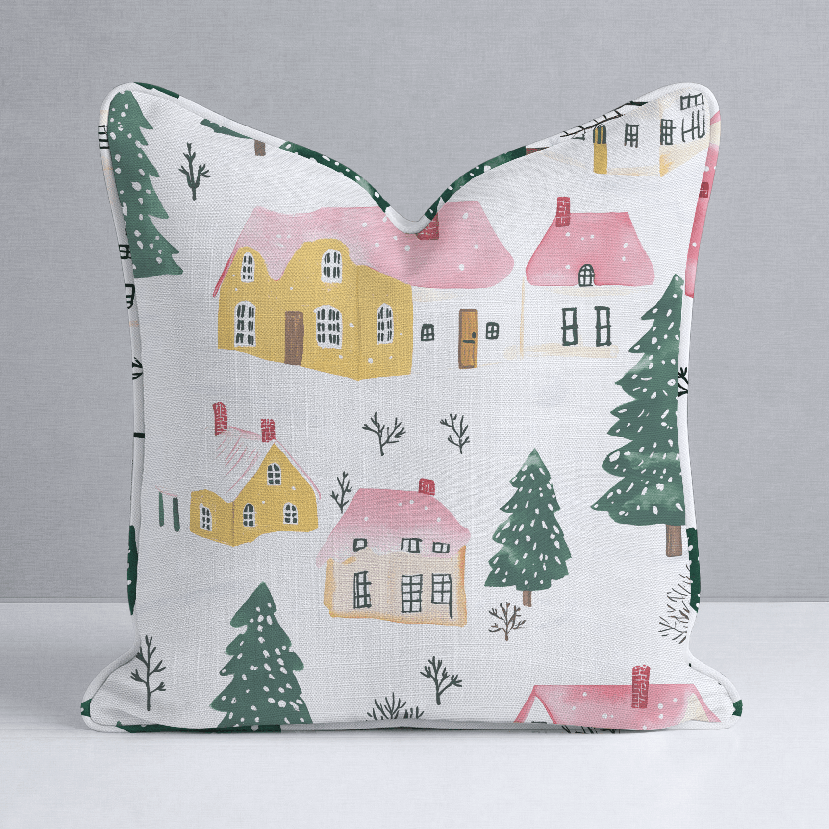 Aspen Village Throw Pillow - Lemon Park