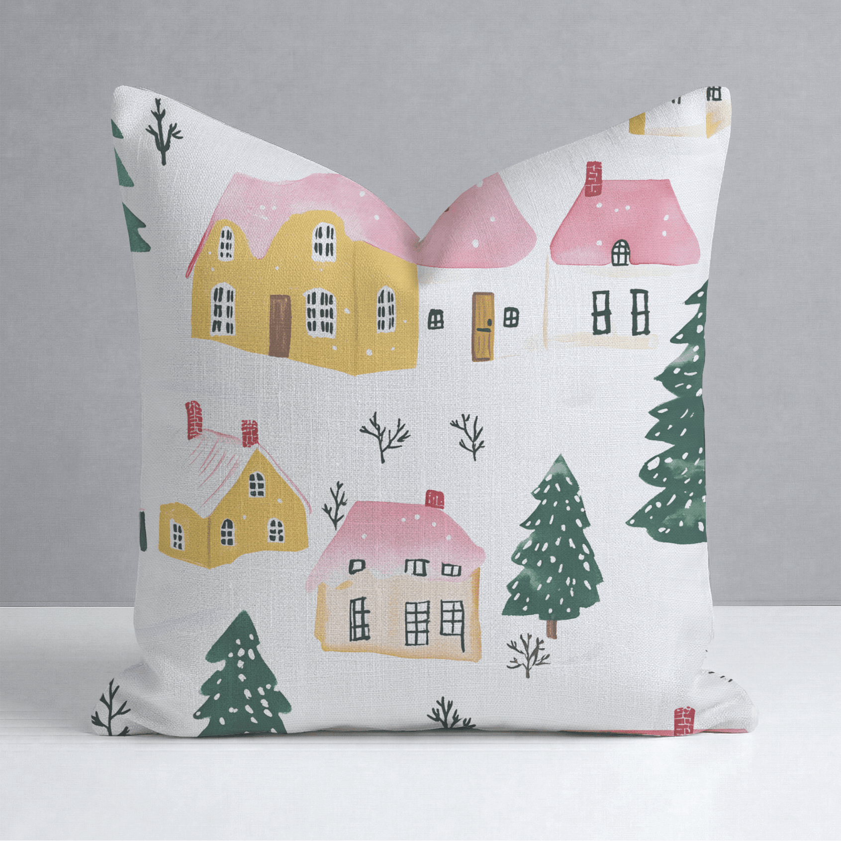 Aspen Village Throw Pillow - Benton Lane Home - Lemon Park
