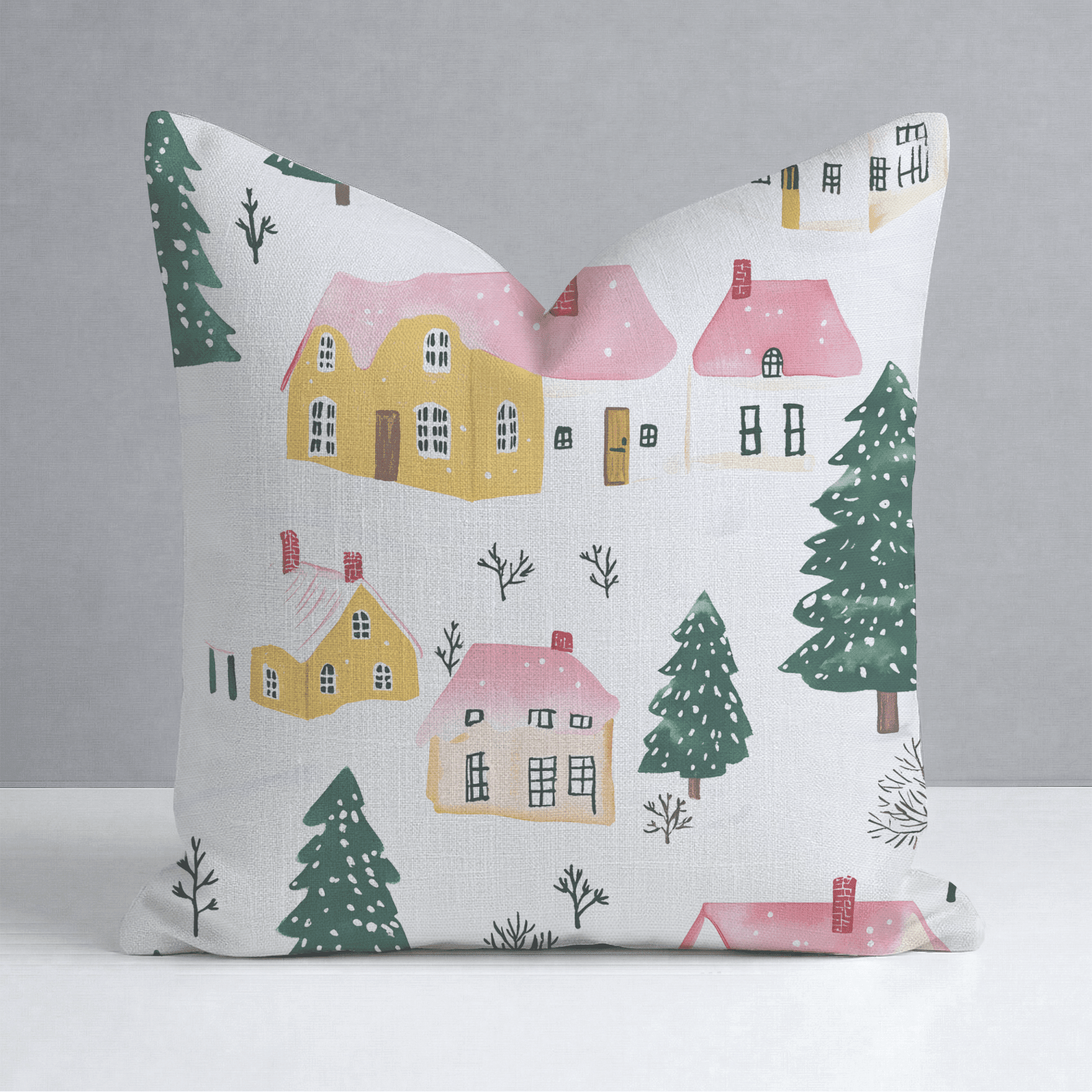 Aspen Village Throw Pillow - Benton Lane Home - Lemon Park