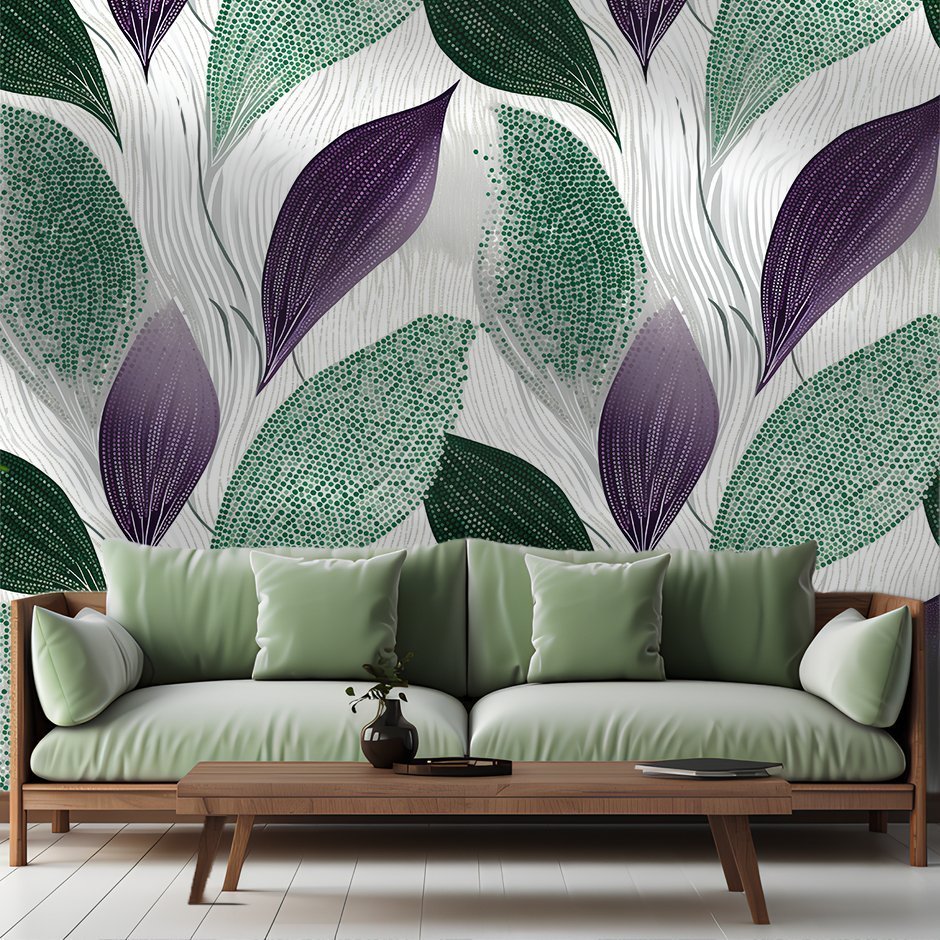 Aster Botanical Wallpaper - Benton Lane Home - Painted Paper