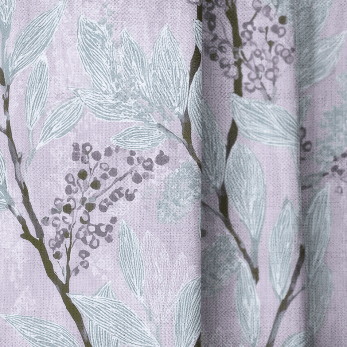 Aster Branches - Drapery - Benton Lane Home - Lemon Park