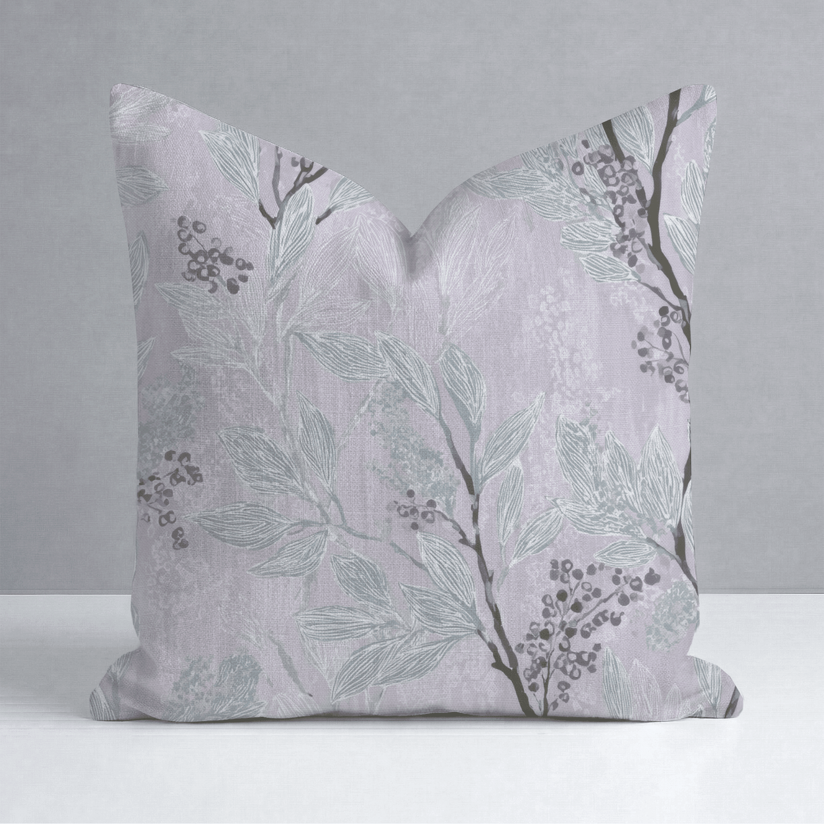 Aster Branches Throw Pillow - Benton Lane Home - Lemon Park