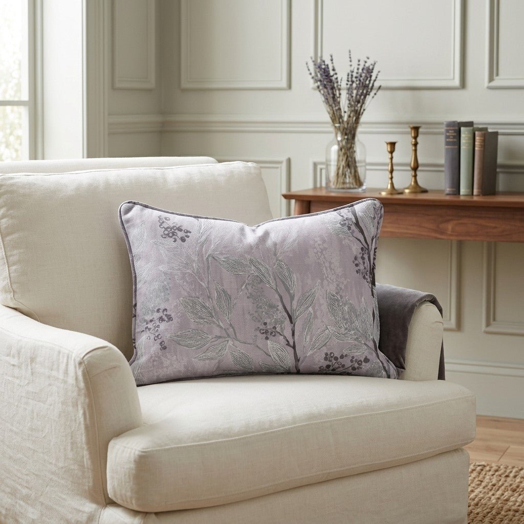 Aster Branches Throw Pillow - Benton Lane Home - Lemon Park