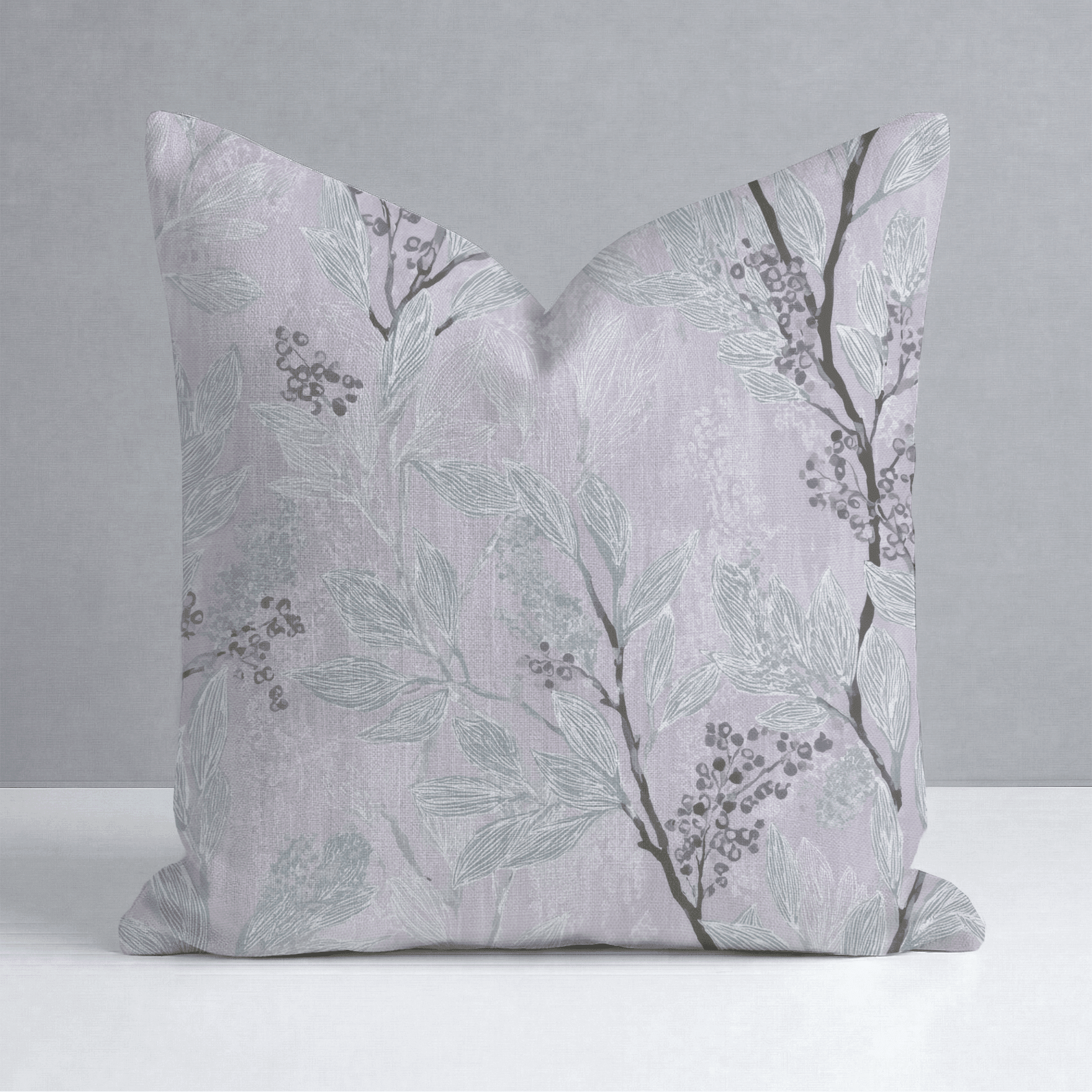 Aster Branches Throw Pillow - Benton Lane Home - Lemon Park