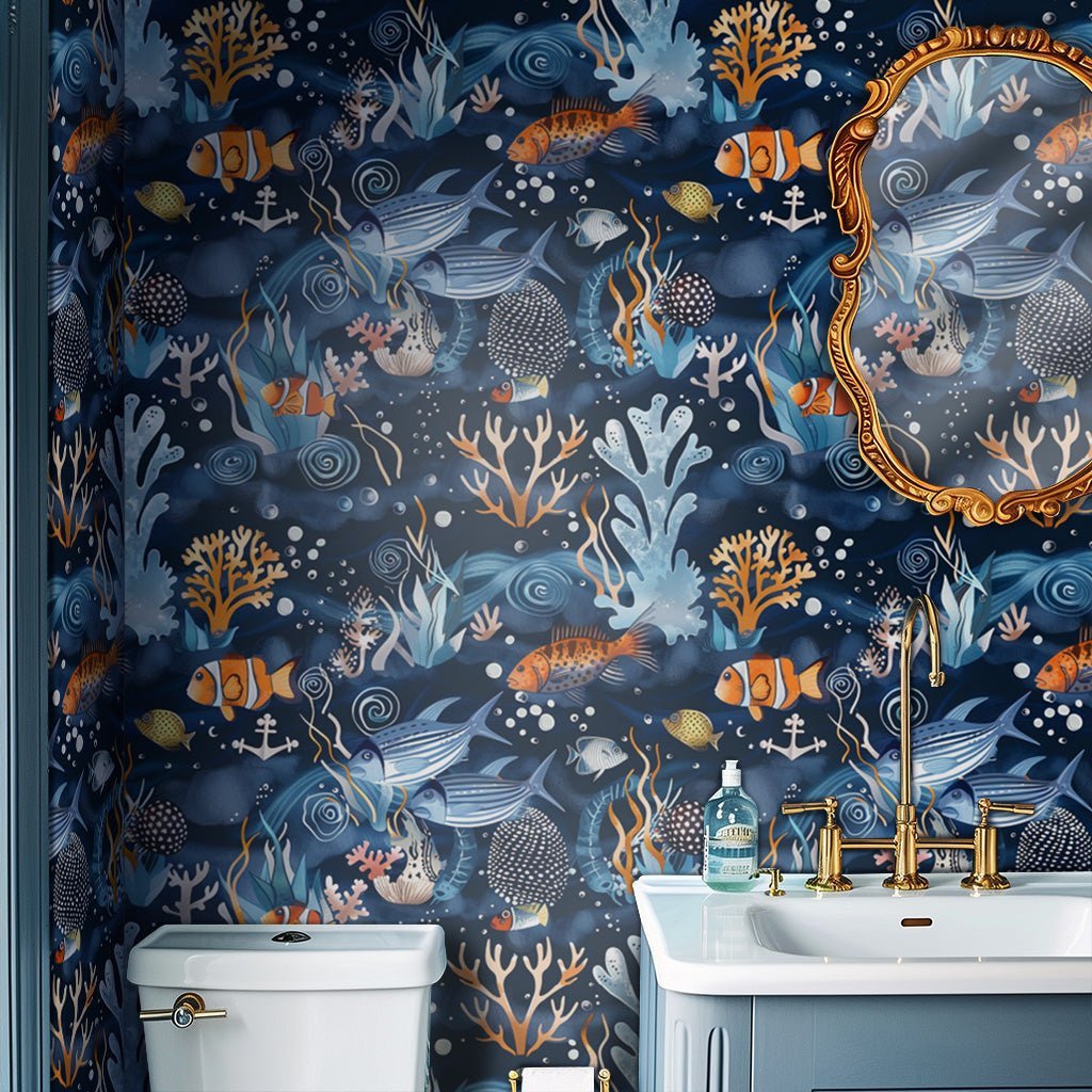 Atlas Wallpaper - Benton Lane Home - Painted Paper