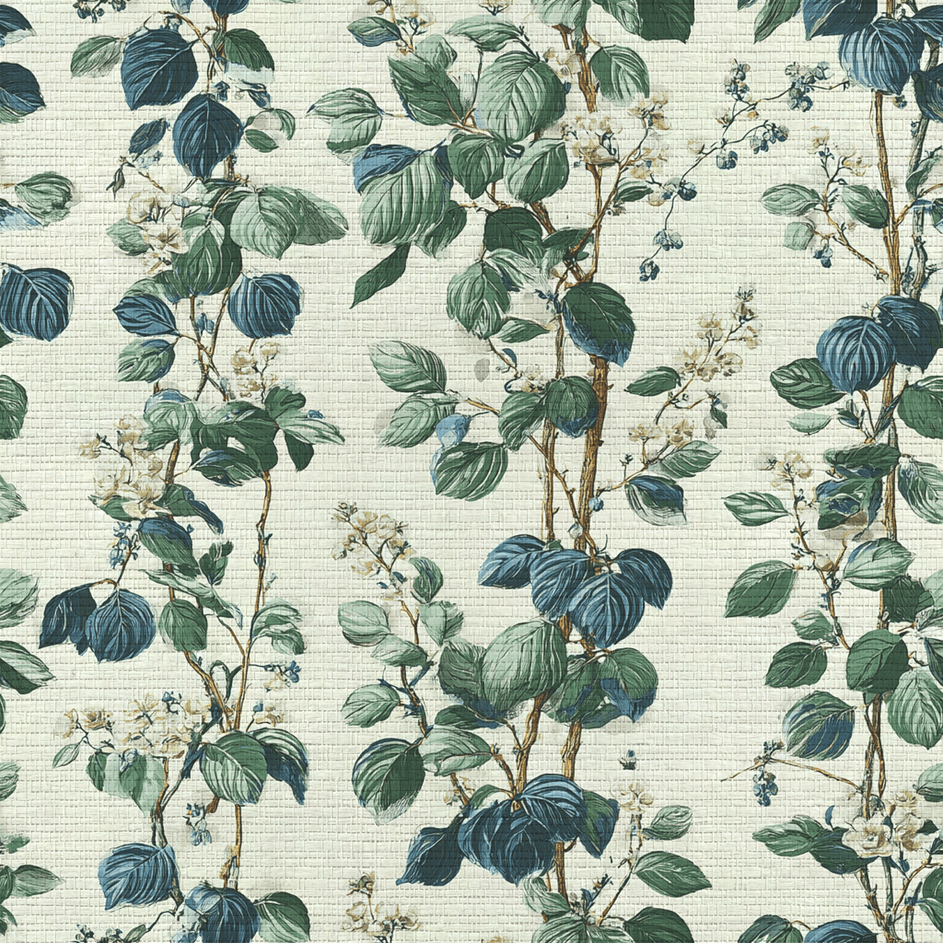 Aubrey Vines Faux Grasscloth Wallpaper - Painted Paper