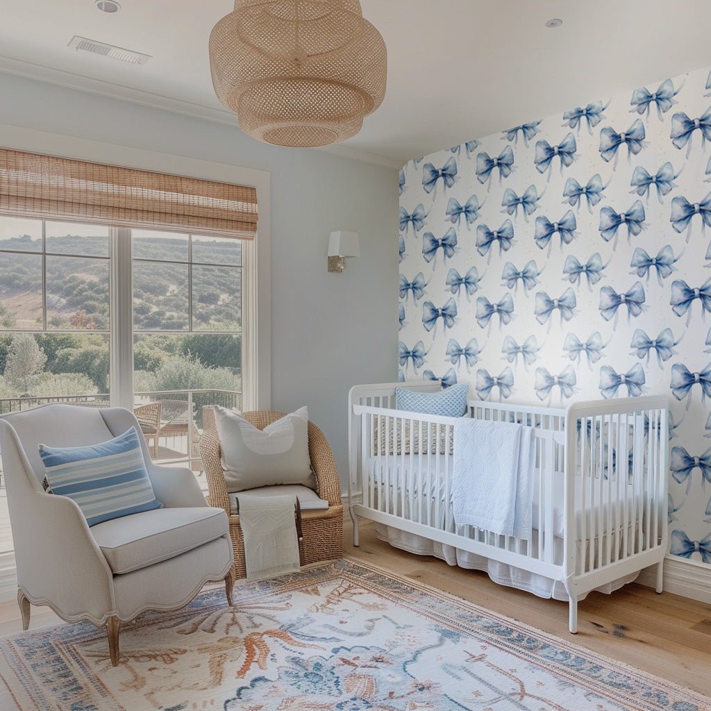 Audrey Dainty Bow Wallpaper - Benton Lane Home - Painted Paper