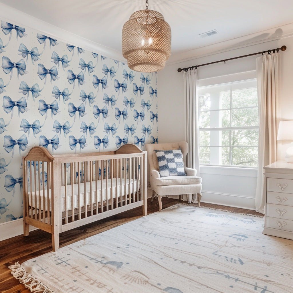 Audrey Dainty Bow Wallpaper - Benton Lane Home - Painted Paper