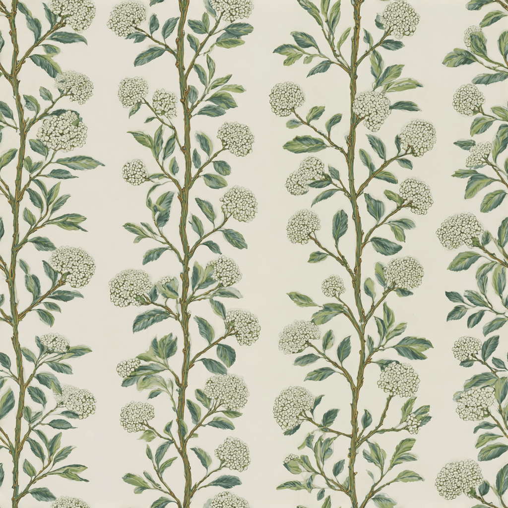 Auggie Hydrangeas Wallpaper - Painted Paper