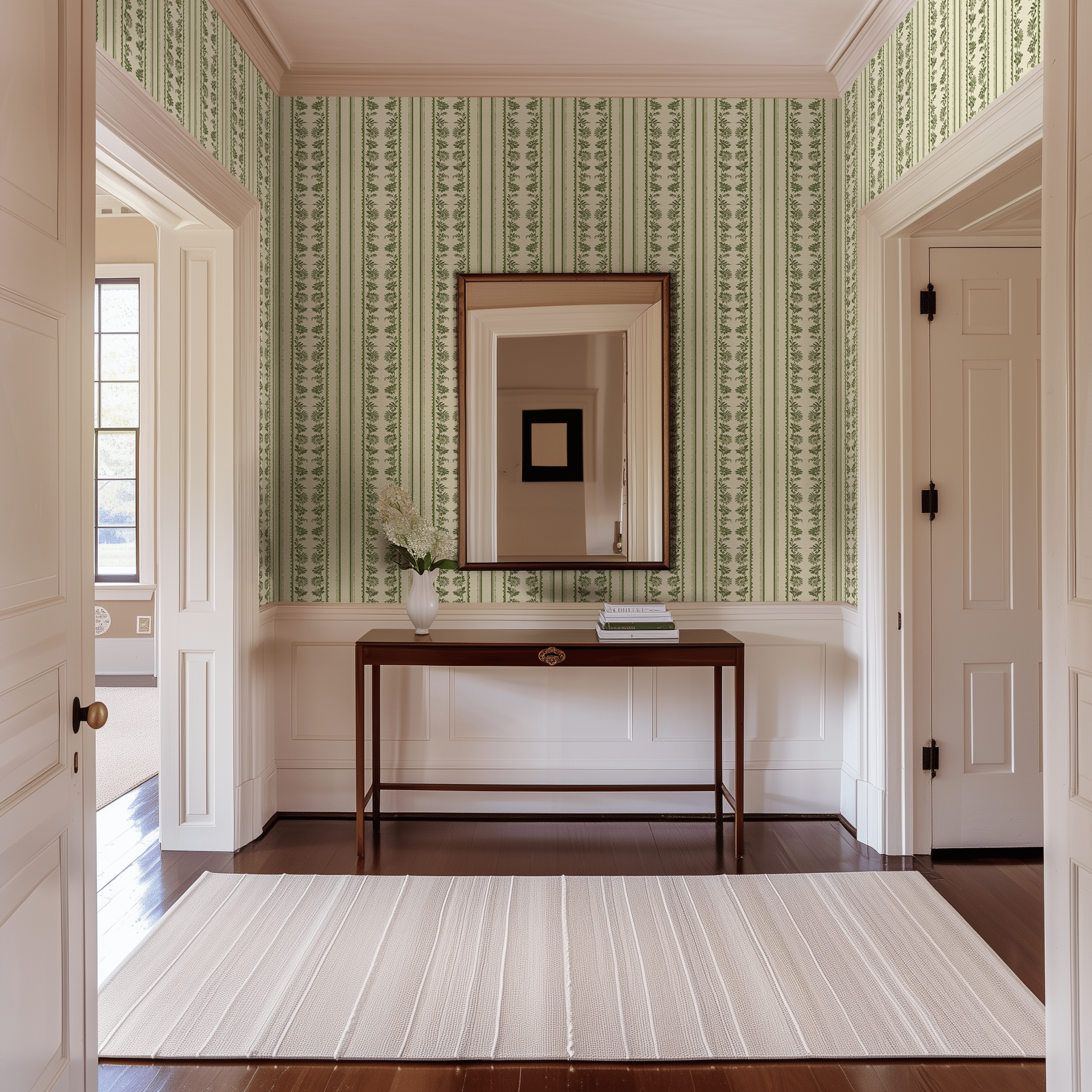Augusta Stripe Wallpaper - Benton Lane Home - Painted Paper
