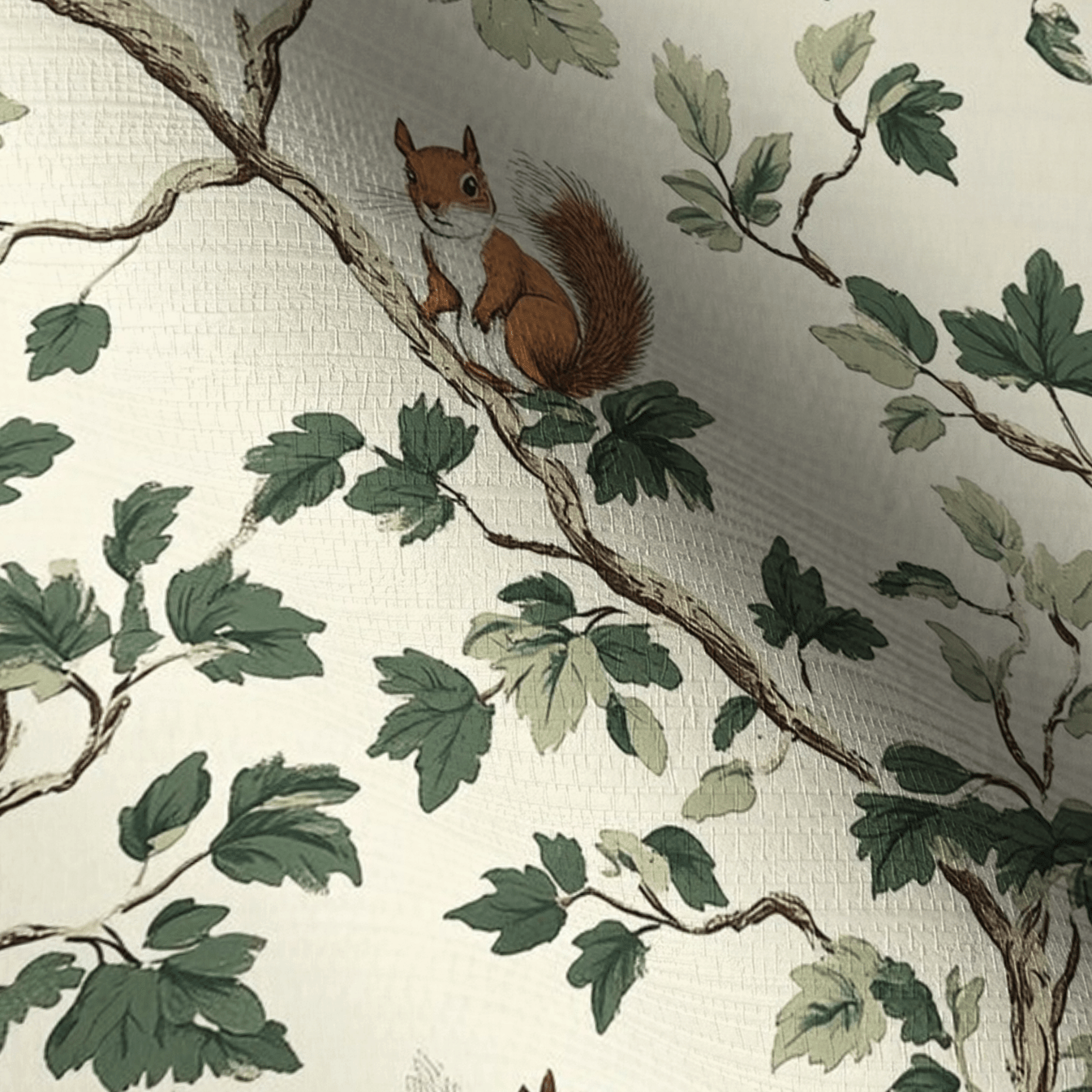 Autumn Scurry Faux Grasscloth Wallpaper - Painted Paper