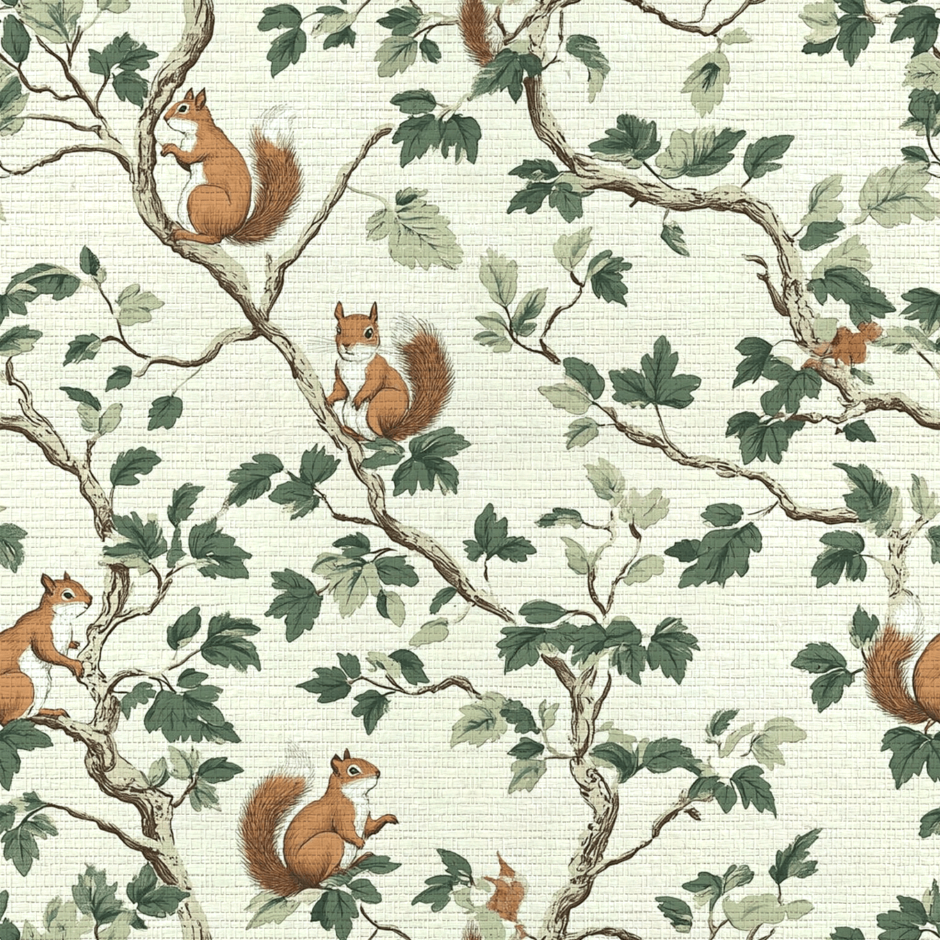 Autumn Scurry Faux Grasscloth Wallpaper - Painted Paper