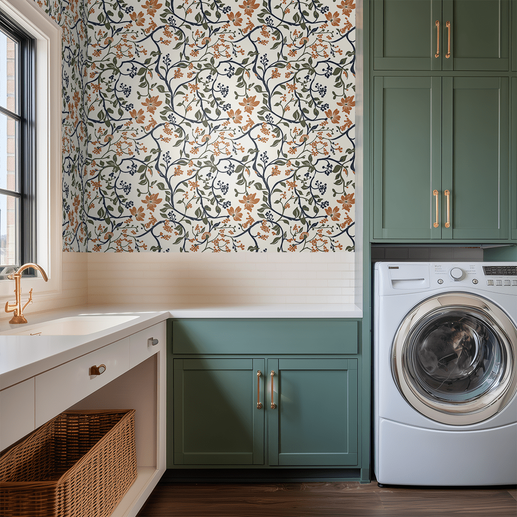 Autumn Thicket Wallpaper - Benton Lane Home - Painted Paper