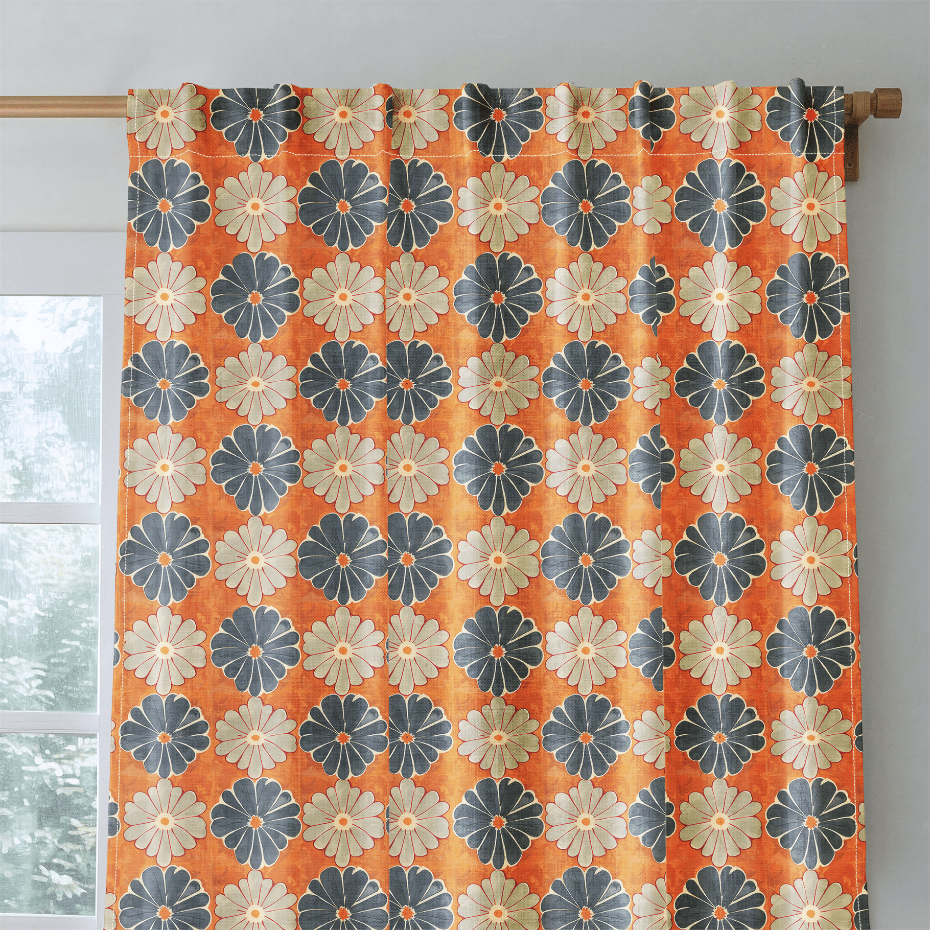 Autumn Zinnia - Drapery - Benton Lane Home - Lemon Park