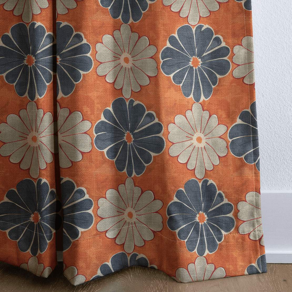 Autumn Zinnia - Drapery - Benton Lane Home - Lemon Park