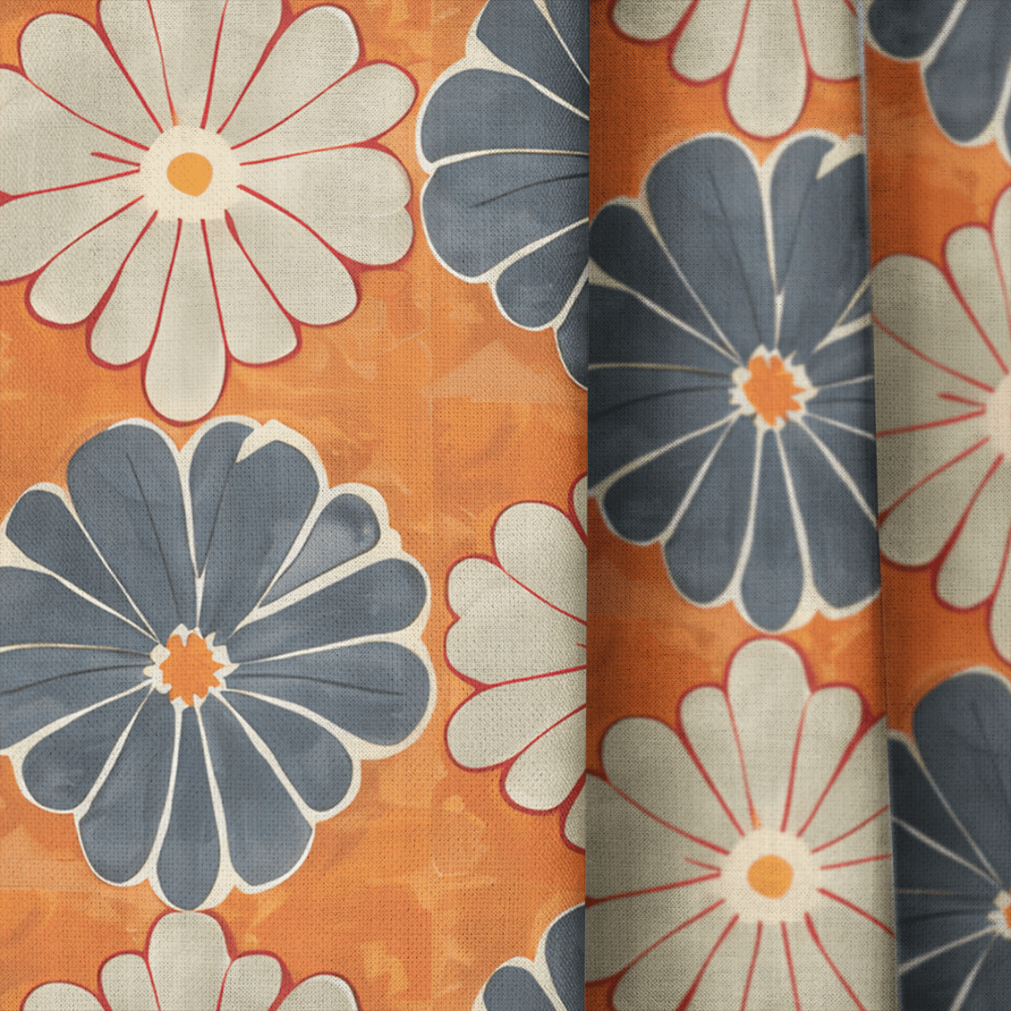 Autumn Zinnia - Drapery - Benton Lane Home - Lemon Park