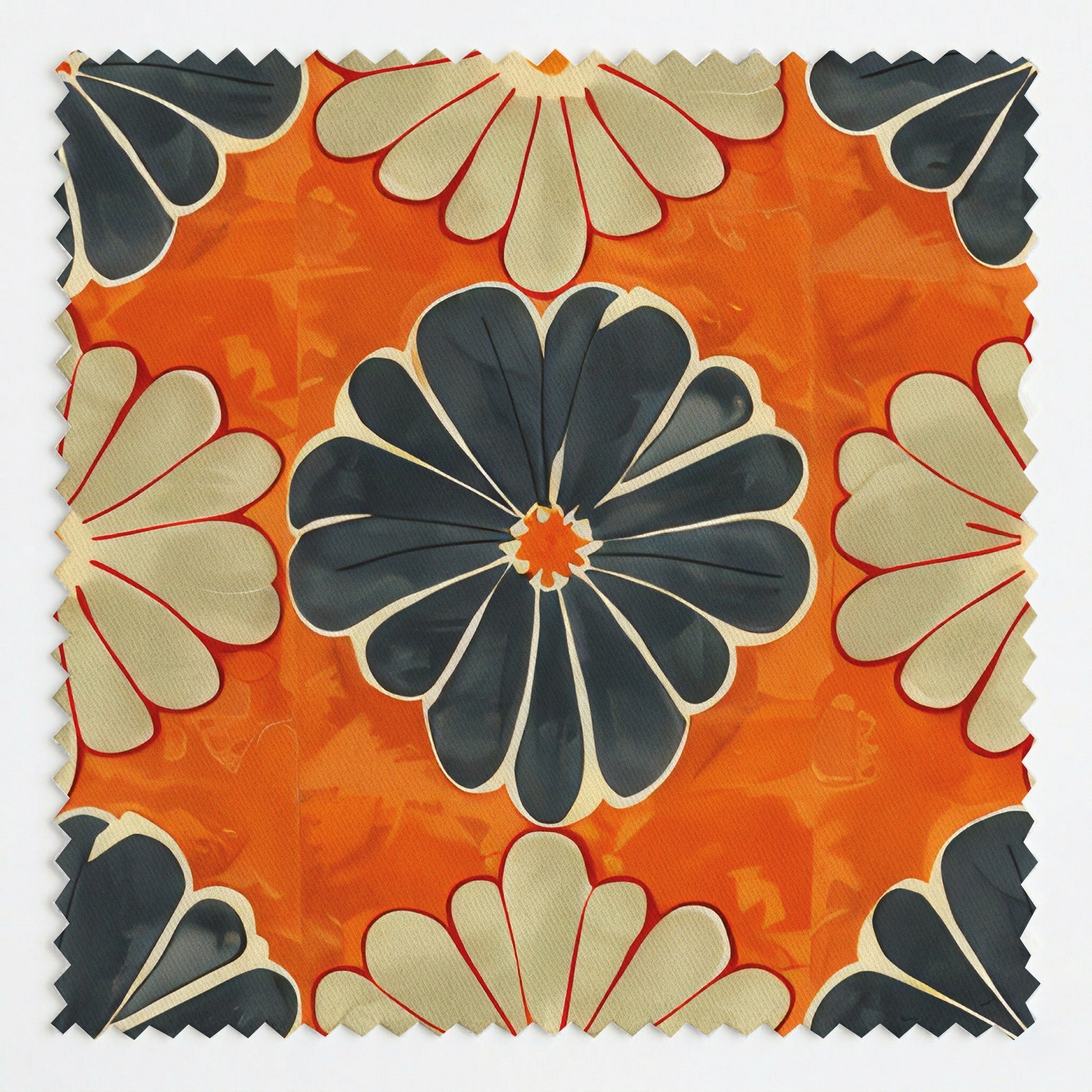 Autumn Zinnia - Fabric - Lemon Park