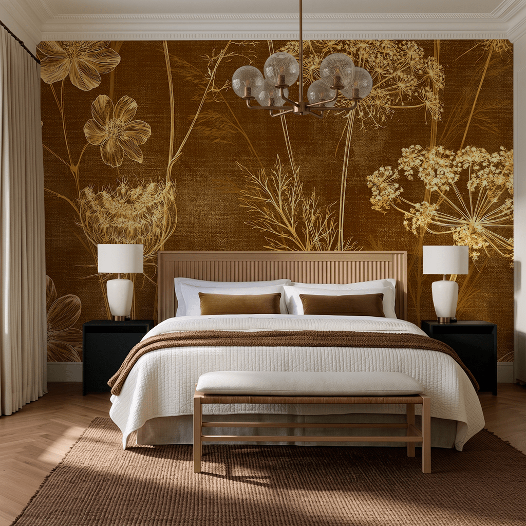 Autumnal Meadow - Wall Mural - Painted Paper