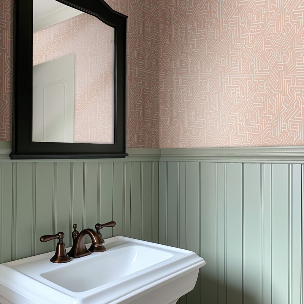 Avalon Maze Wallpaper - Benton Lane Home - Painted Paper
