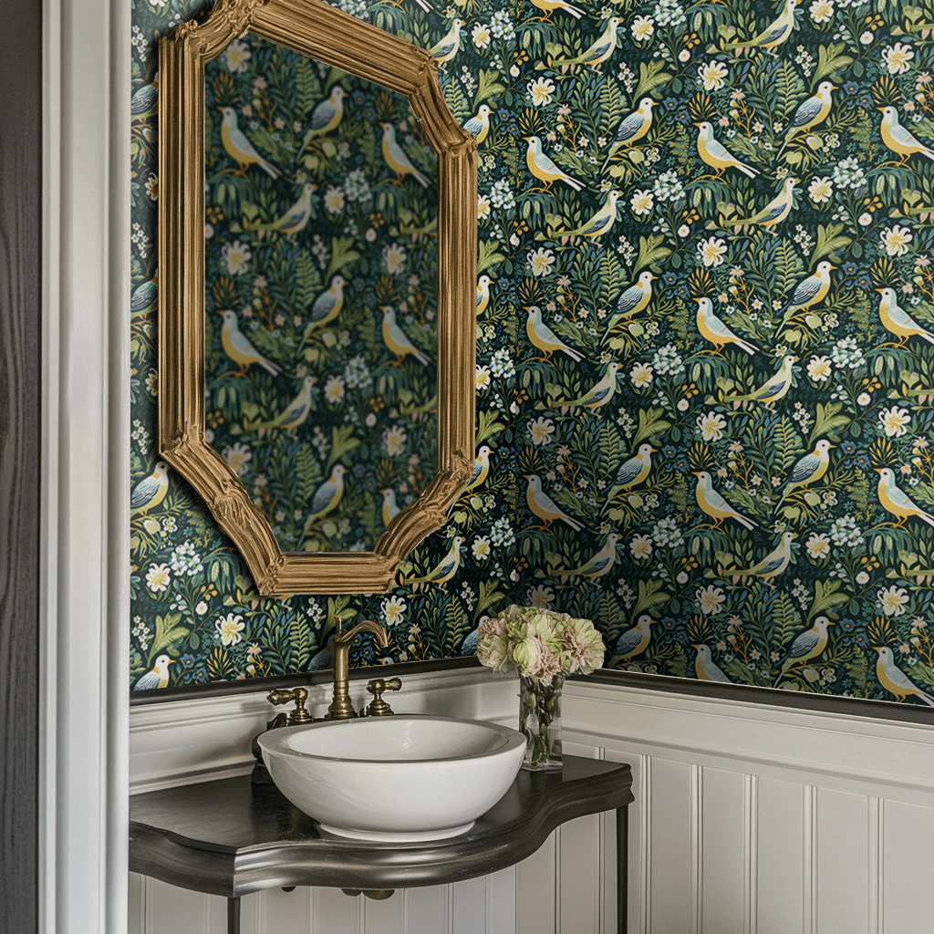 Avian Paradise Wallpaper - Benton Lane Home - Painted Paper